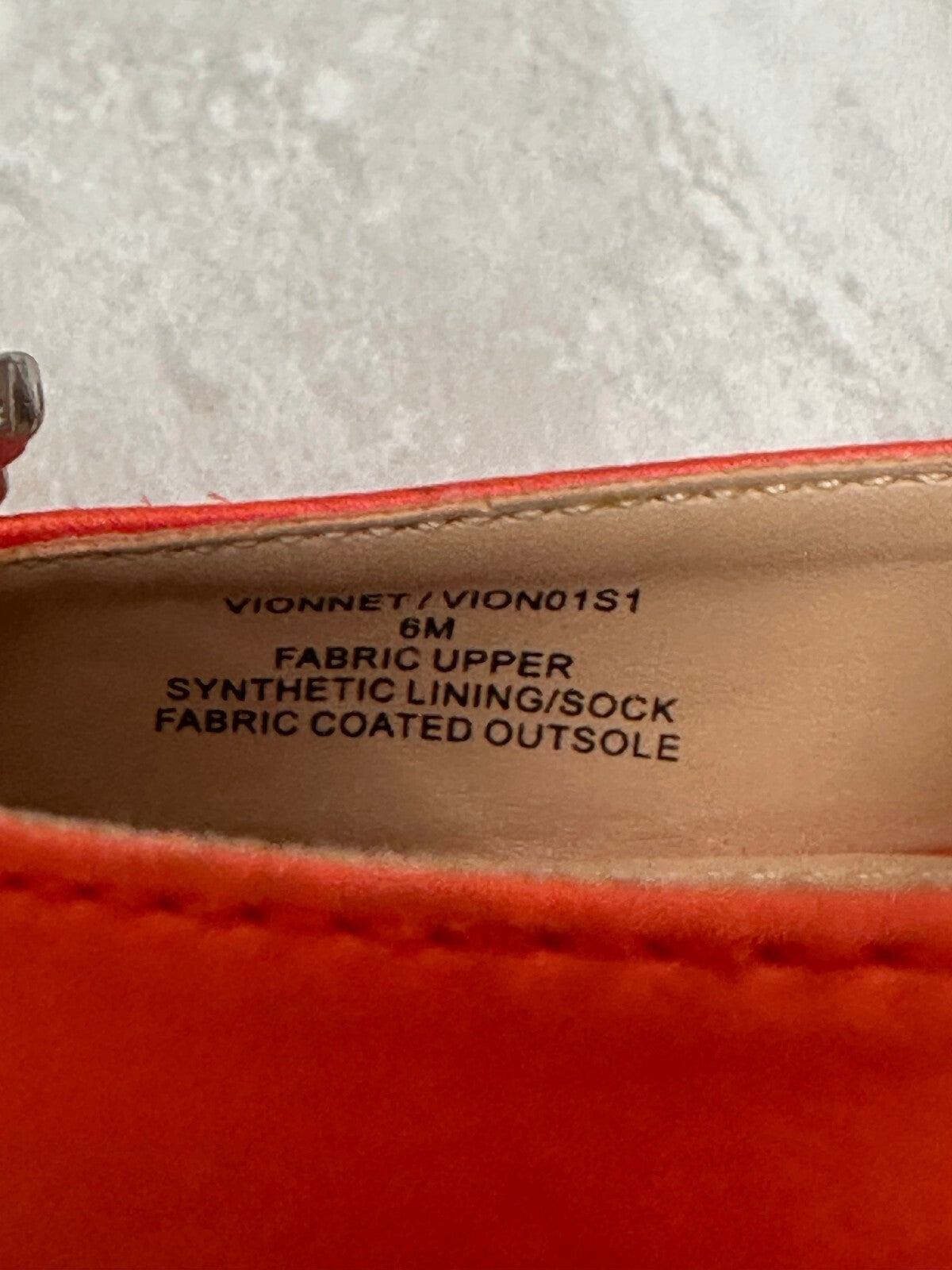 Steve Madden Vionnet orange satin rhinestone slingback stiletto pumps 6M