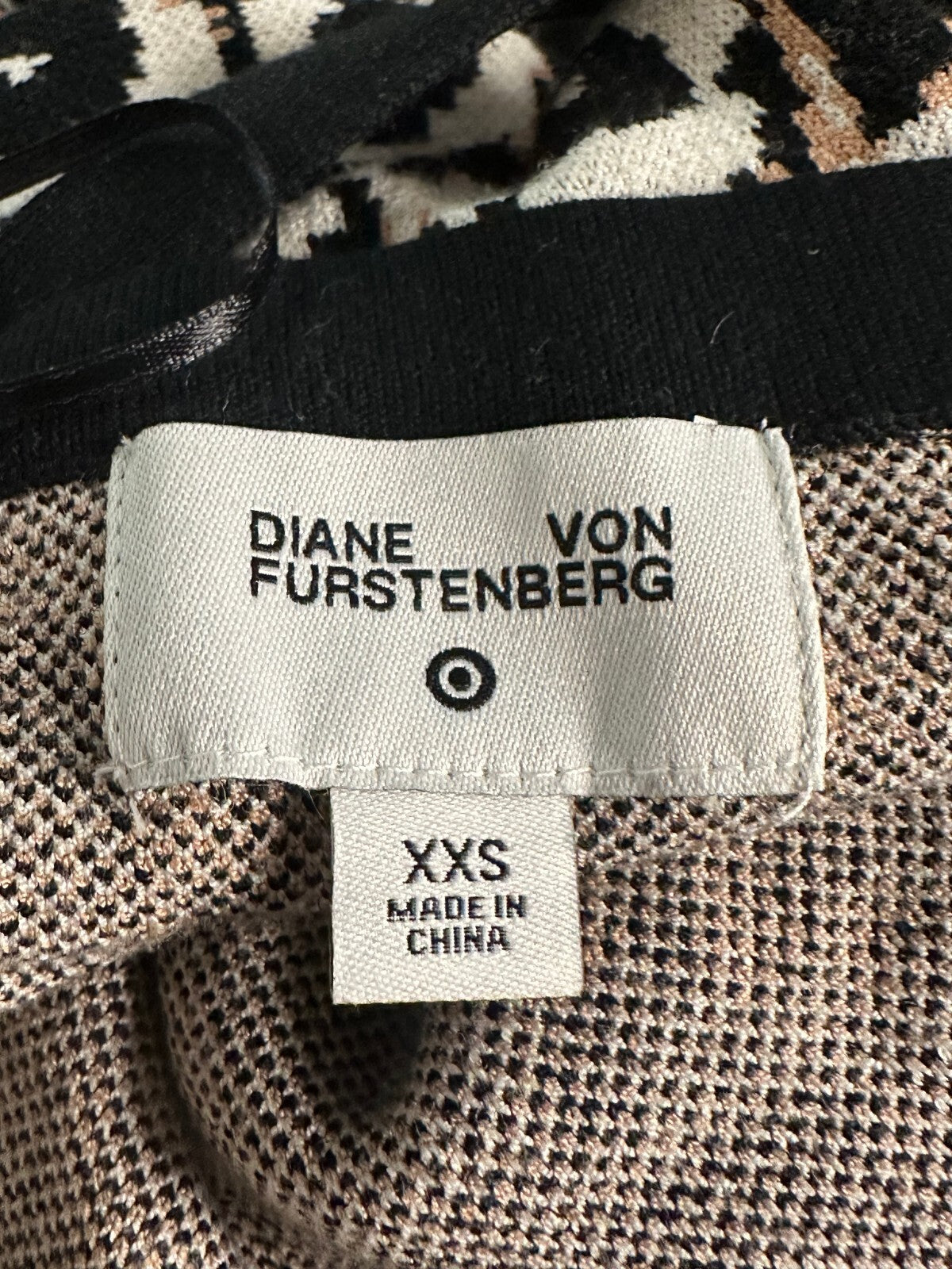 Diane Von Furstenberg for Target black white cream floral halter maxi dress XXS