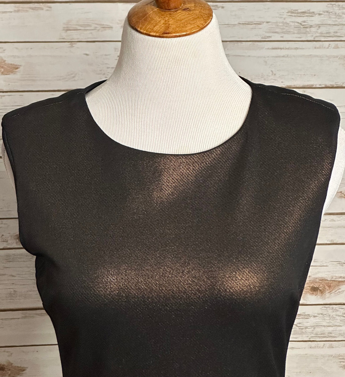 Cache metallic bronze sleeveless sheath dress Size 8 cocktail career date night