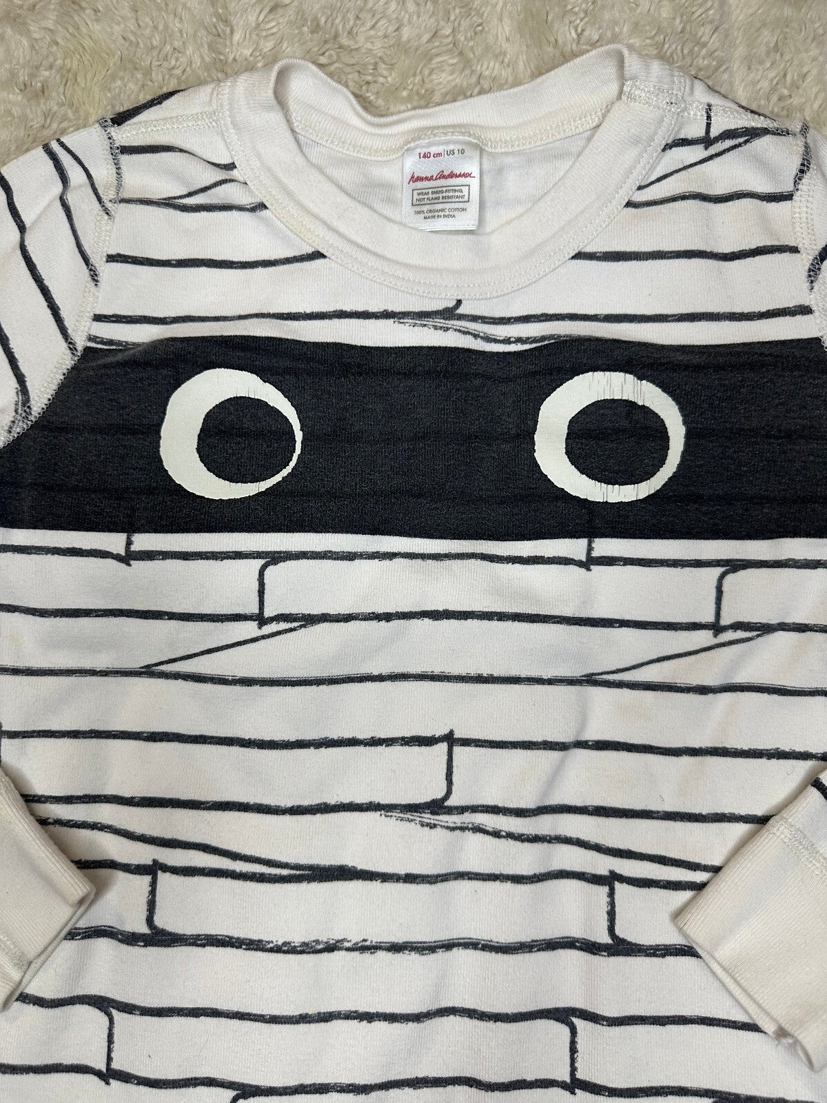Hanna Andersson Mummy long sleeve 100% organic cotton pajama top 140cm/ Youth 10