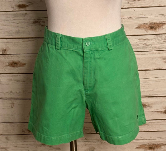 Ralph Lauren Sport kelly green 100% cotton chino shorts Size 10 preppy Americana