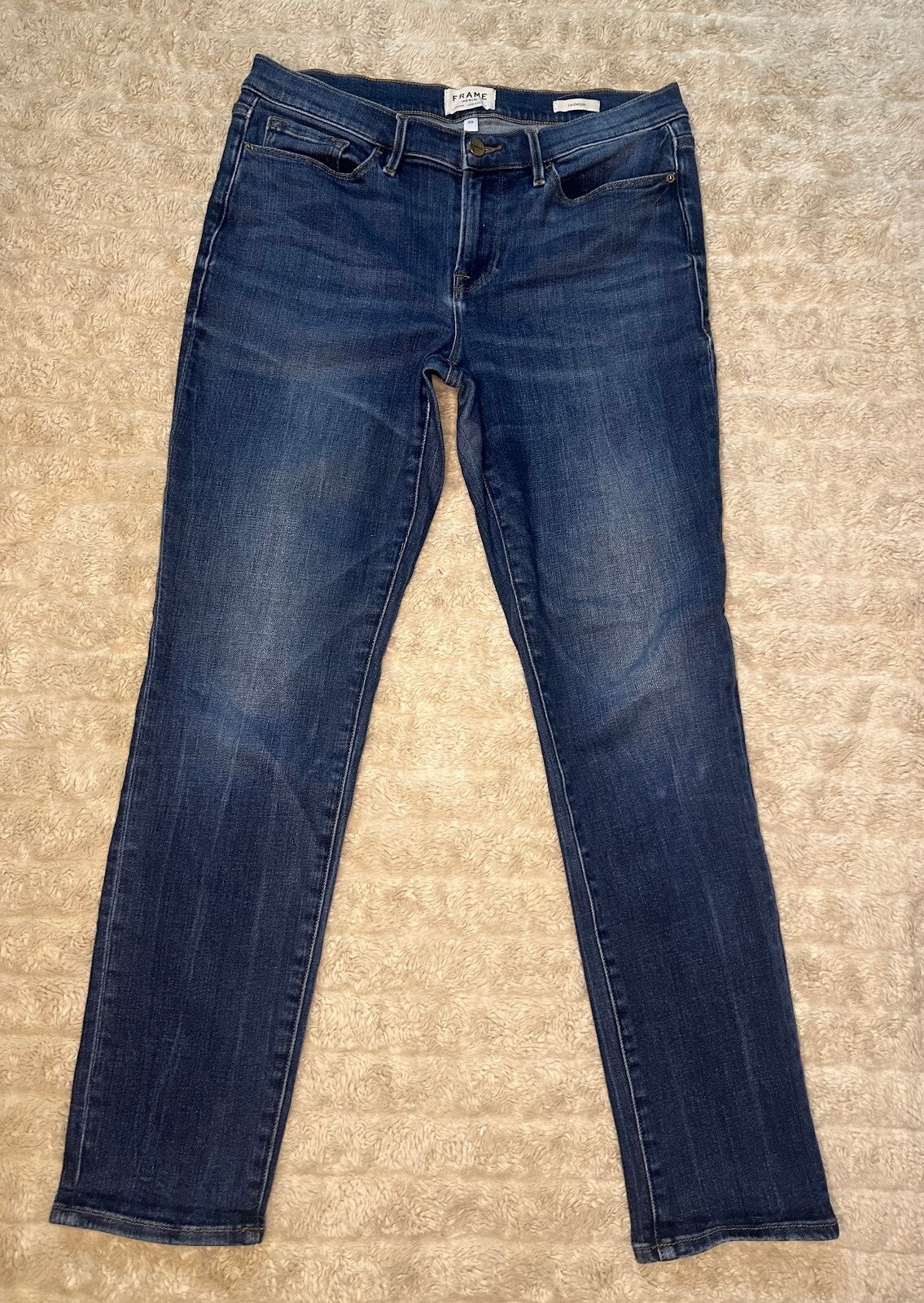 Frame Le Garcon Florence wash slim straight stretch denim jeans 29 French Girl