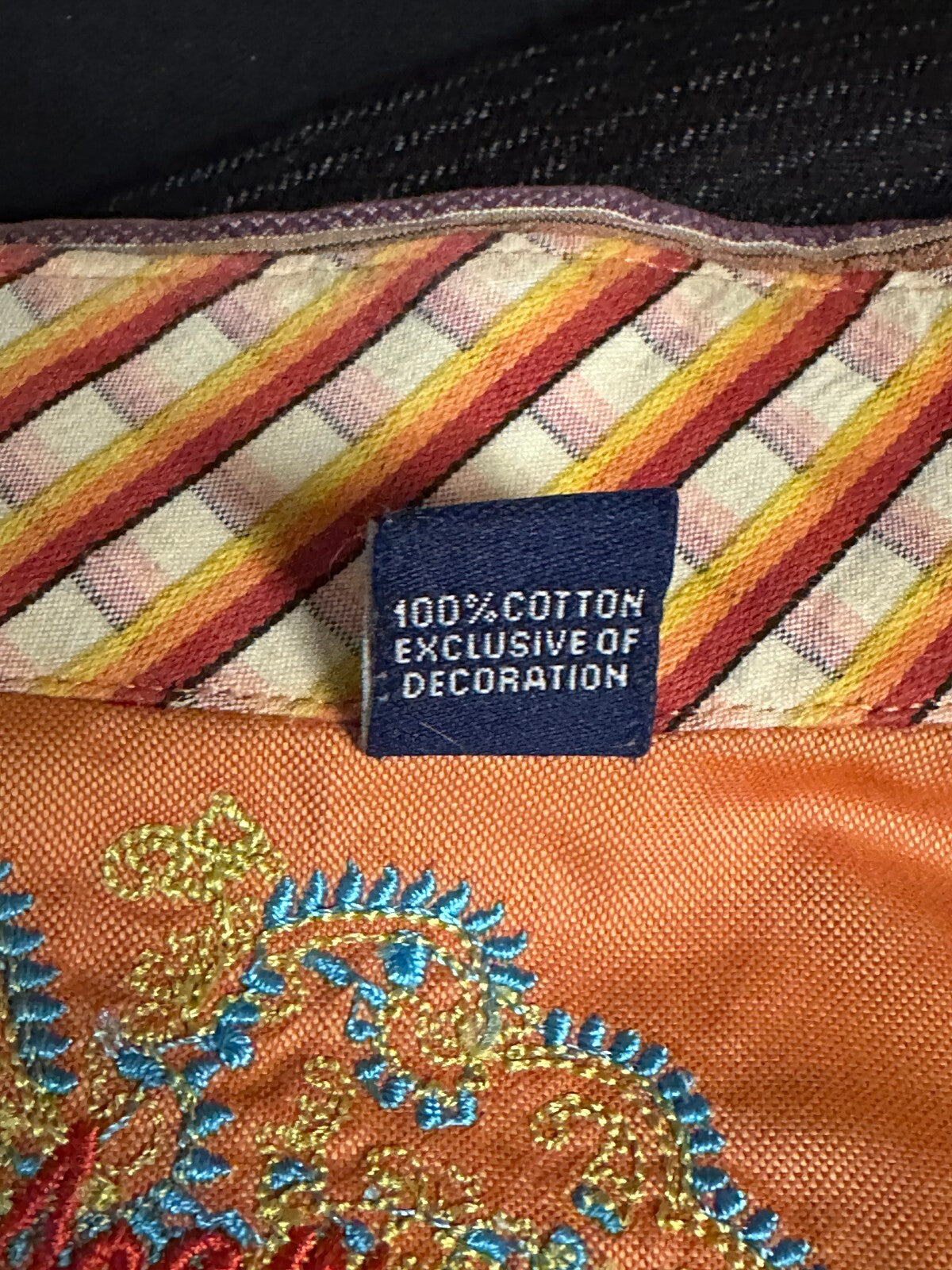 Robert Graham multicolored striped long sleeves cotton button-up shirt Large