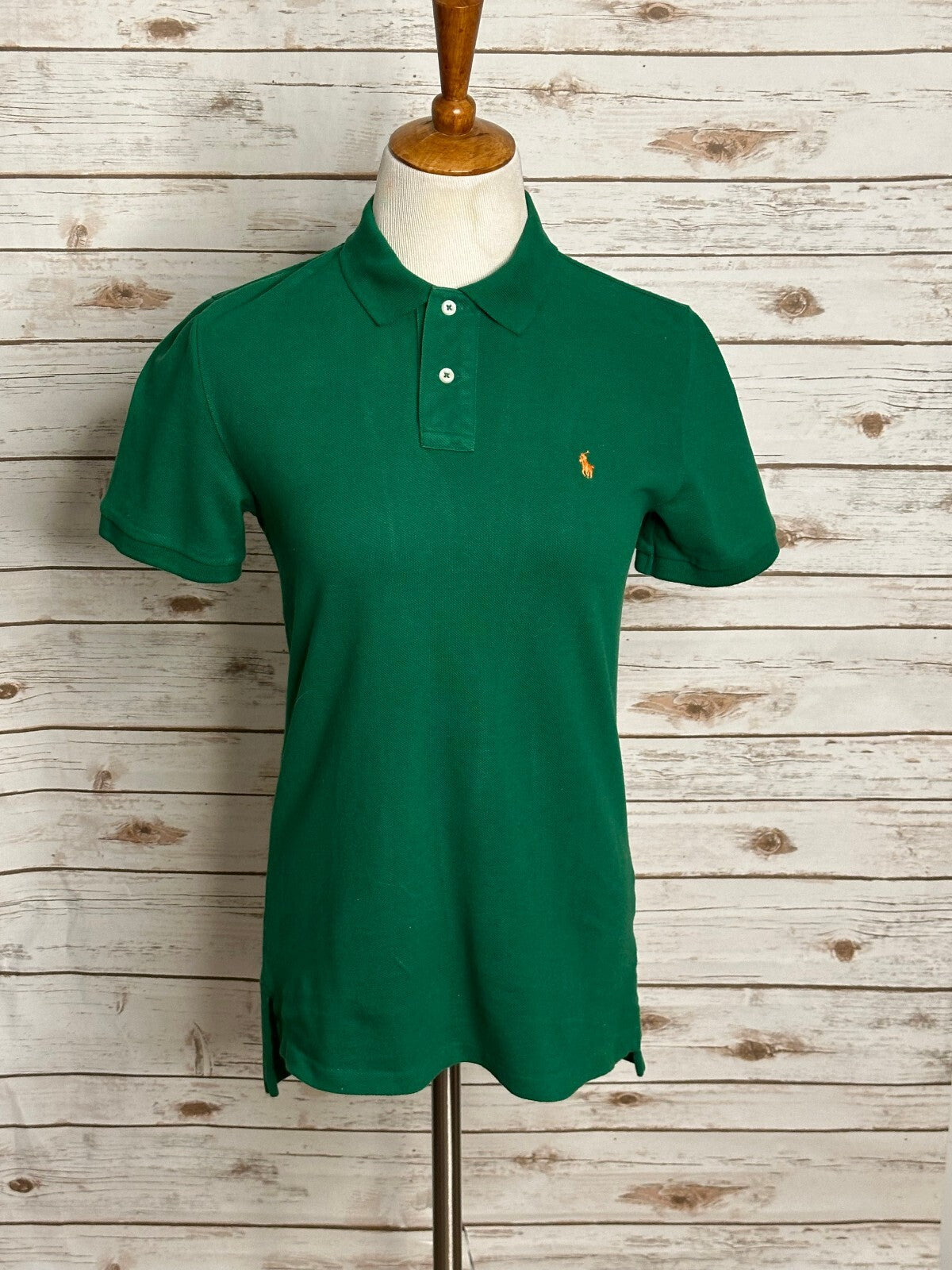 Polo Ralph Lauren kelly green short sleeve cotton polo shirt L(14-16) preppy