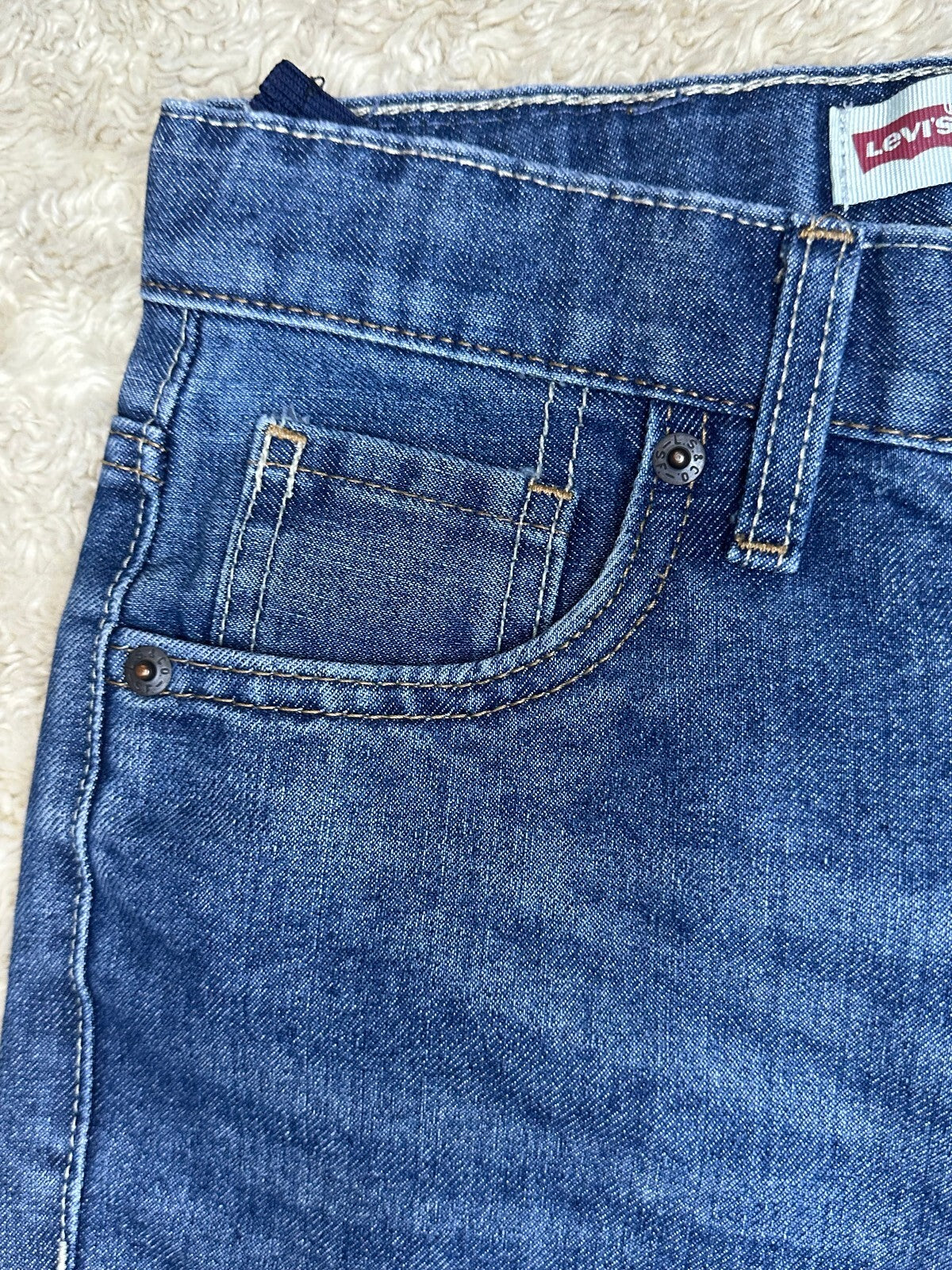 Levi's 511 Slim medium wash stretch denim jeans Youth 14Reg W27 L29/ Women XS/S