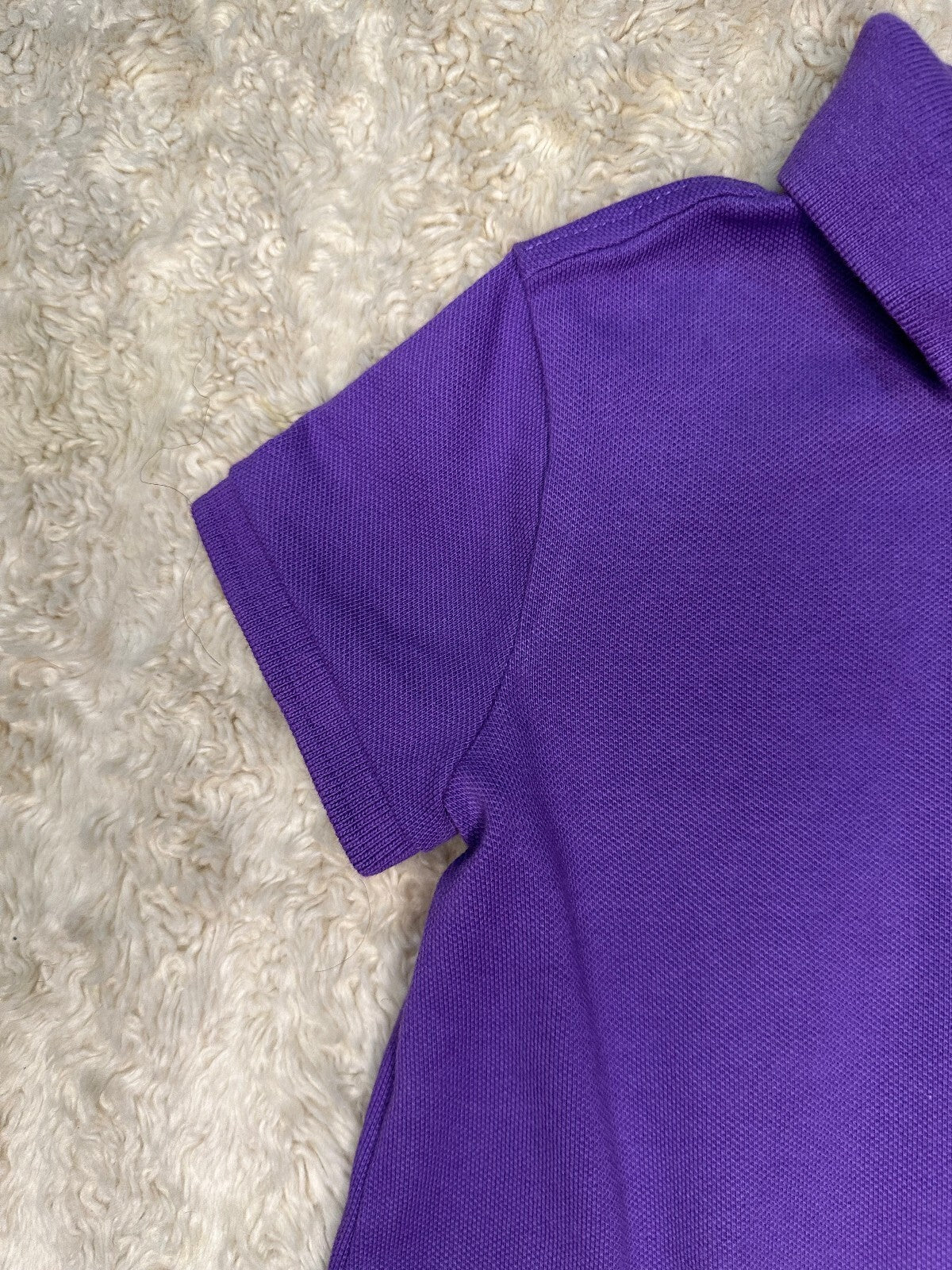 Polo Ralph Lauren Big Pony pique knit polo ruffled hem dress Size 5 preppy