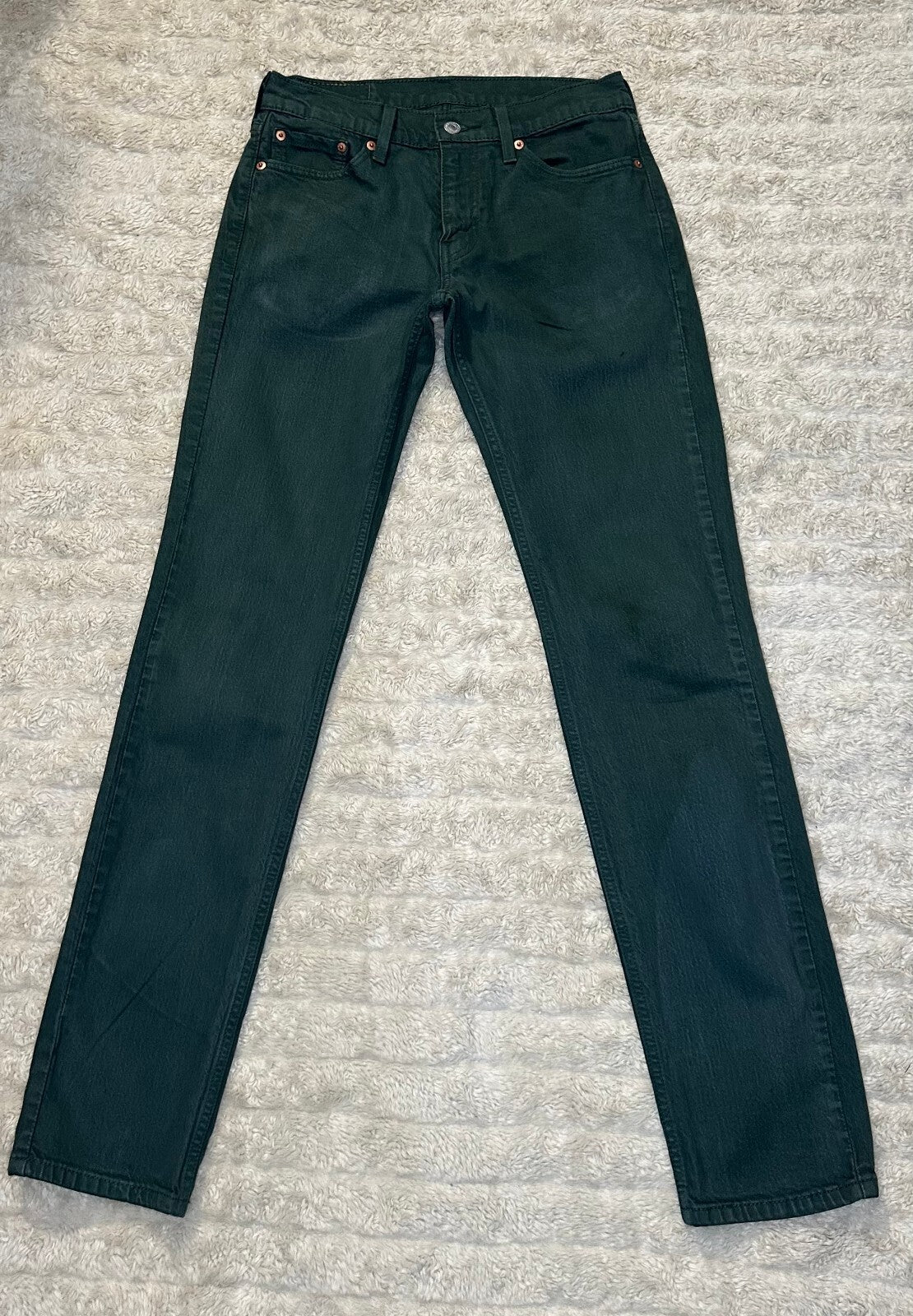 Levi's green 511 Slim Fit stretch denim jeans garment-dyed Water<Less 28x32