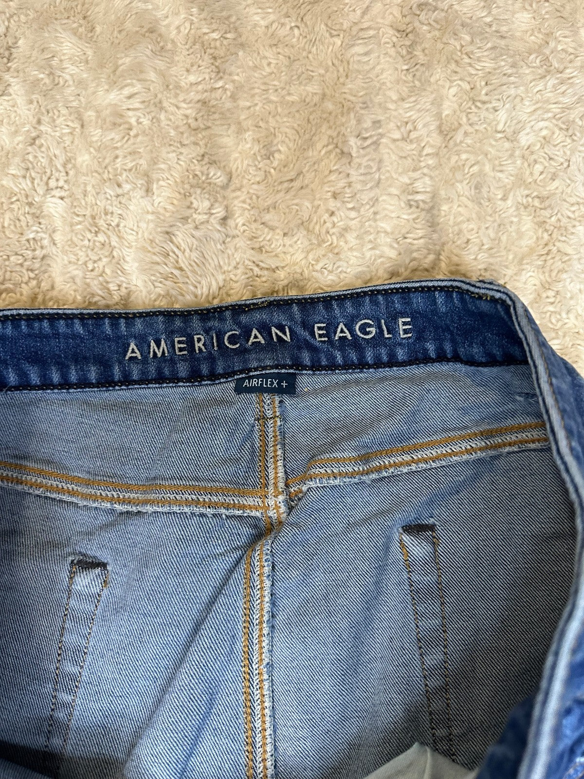 American Eagle Original Straight AirFlex+ medium wash denim jeans 40x32