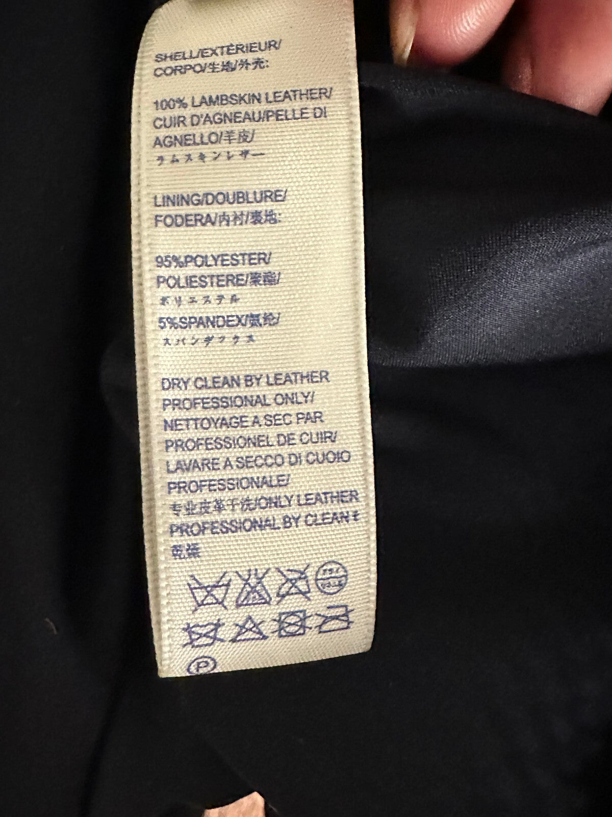 Rebecca Minkoff navy leather sleeveless fit & flare dress Size 6 moto minimalist