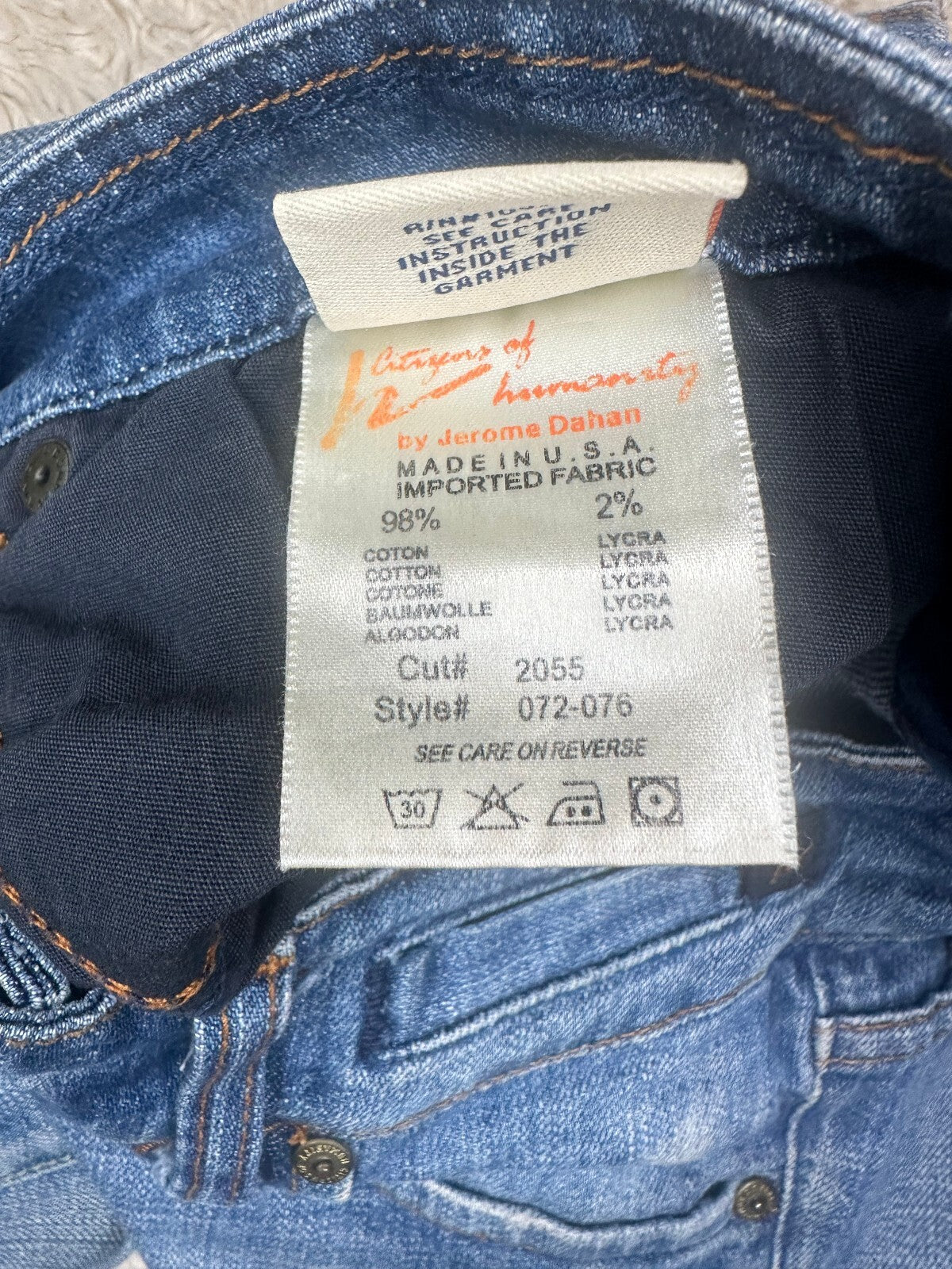 Citizens of Humanity Ingrid 'Traveler #072' medium wash bootcut denim jeans Y2K