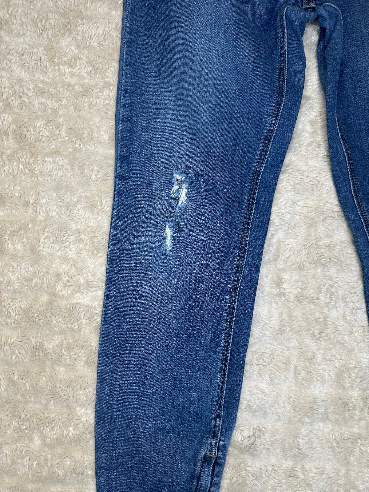 Pistola Anais distressed mid-rise zippered ankle skinny stretch denim jeans 27