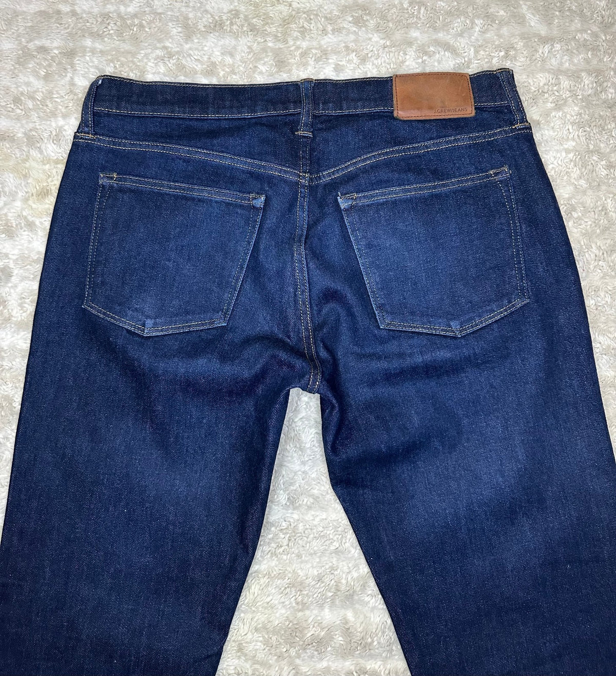 J.Crew 484 Slim Kurabo Japanese dark wash mid-rise premium denim jeans 32x32