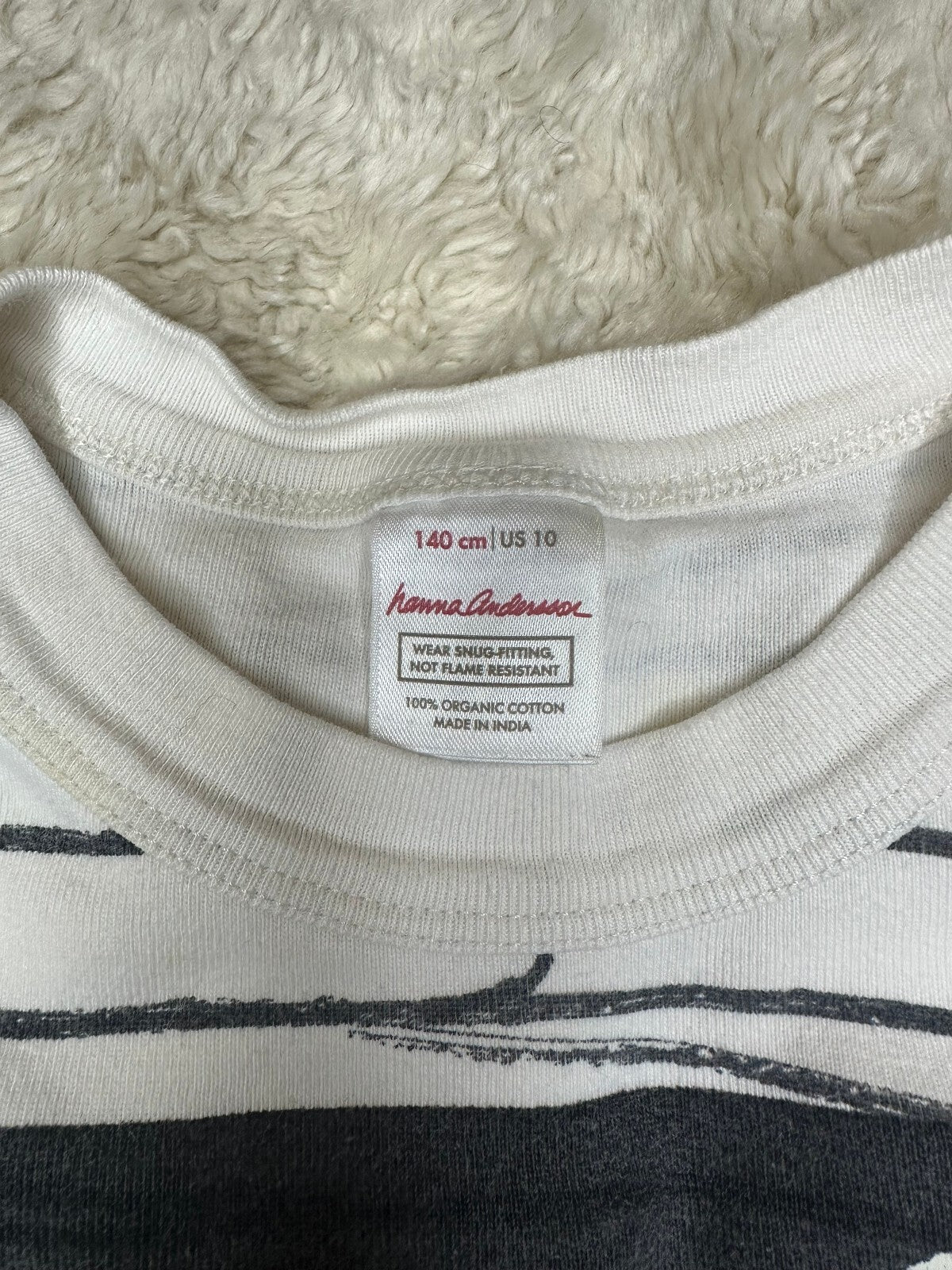 Hanna Andersson Mummy long sleeve 100% organic cotton pajama top 140cm/ Youth 10