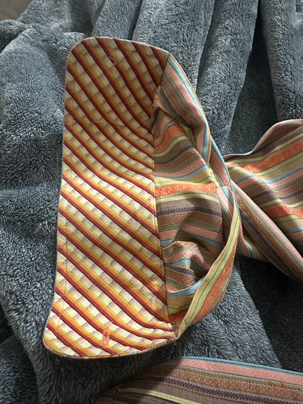 Robert Graham multicolored striped long sleeves cotton button-up shirt Large