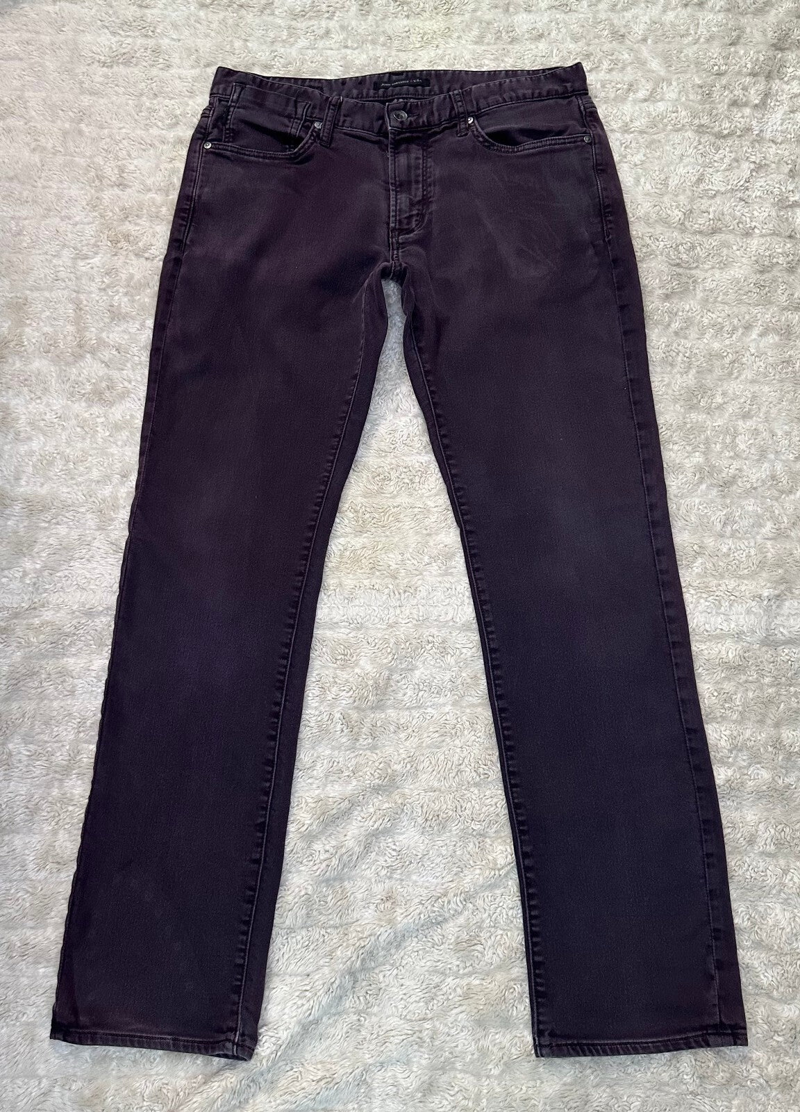 John Varvatos USA purple Bowery Slim Straight stretch denim jeans Size 33 urban