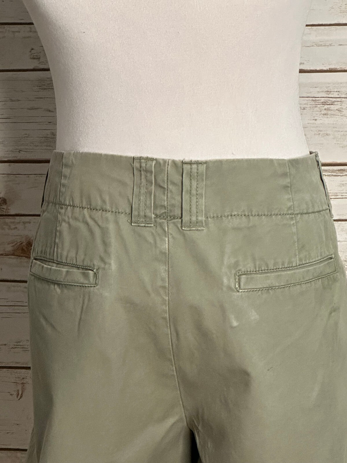 GAP Favorite Chino olive green cotton bermuda shorts Size 16