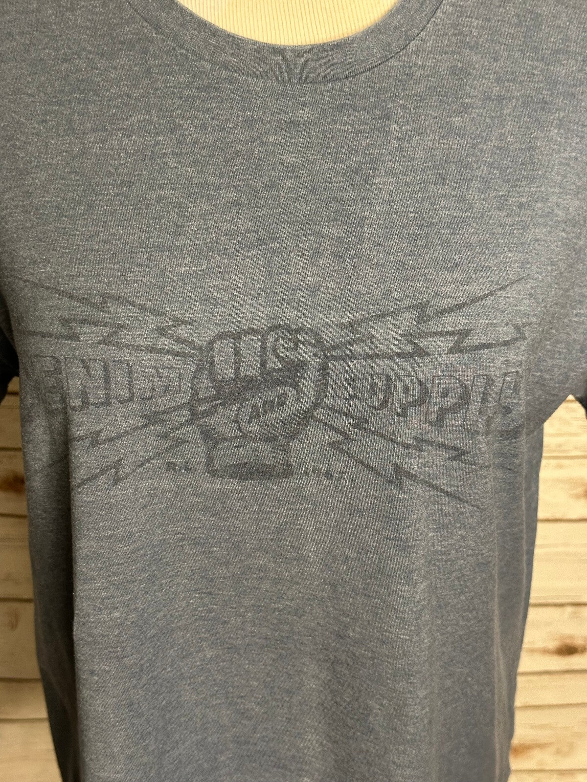 Denim & Supply Ralph Lauren heather blue short sleeve graphic tee Medium