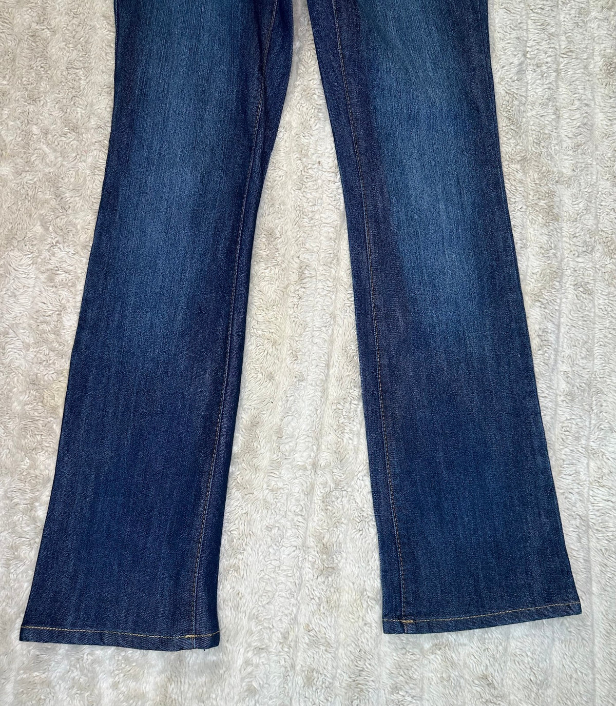 Faded Glory dark wash mid-rise bootcut stretch denim jeans Size 6 Western cowboy