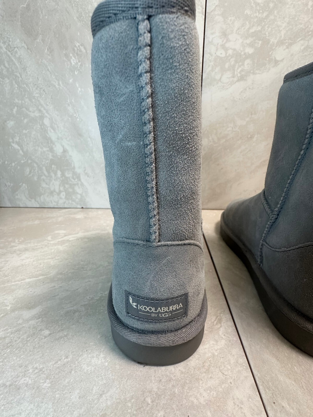 Koolaburra by UGG dove grey Koola short boots Big Kids 5 NIB winter cozy casual
