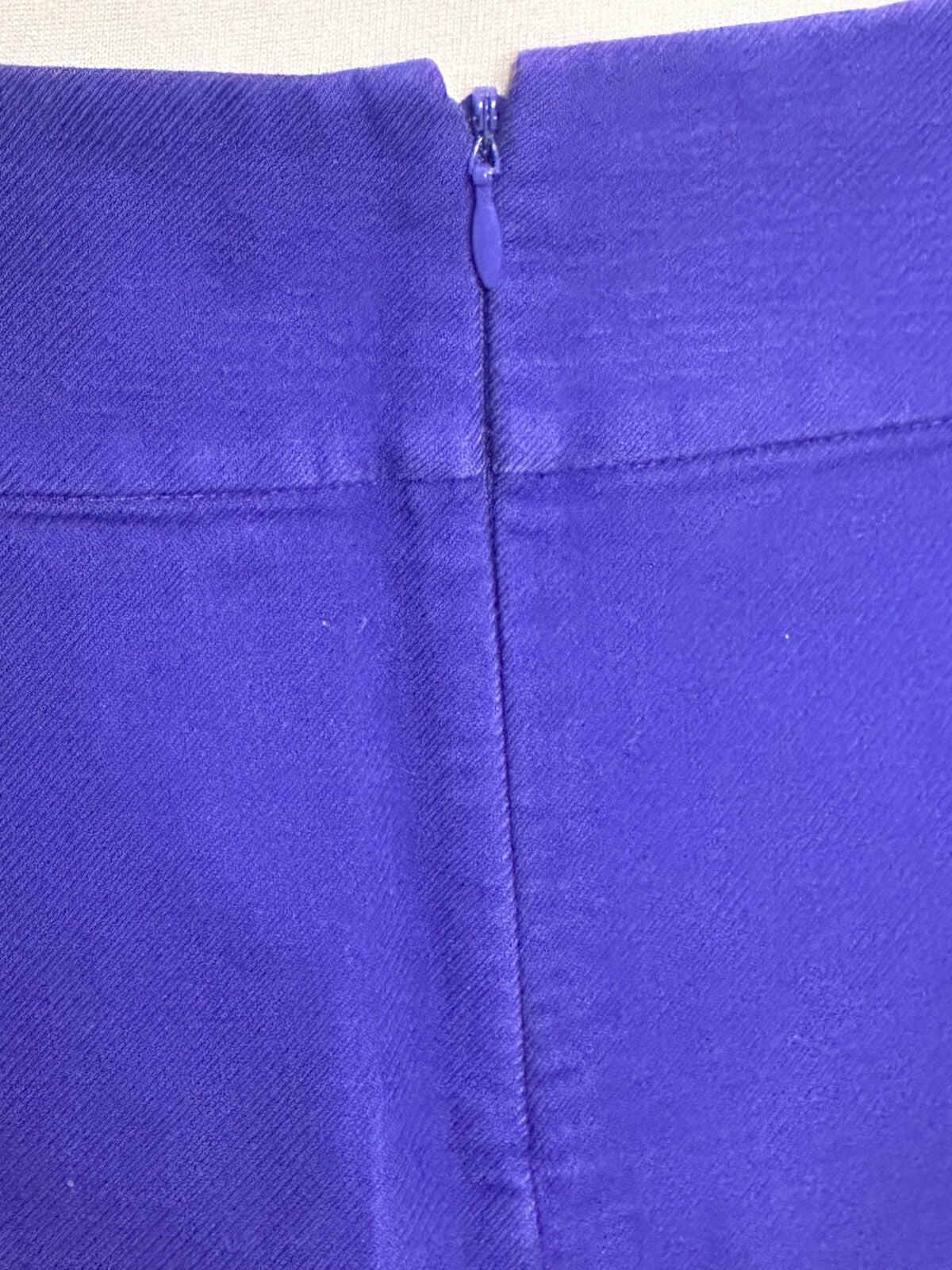 J.Crew purple double serge cotton high-waisted A-line mini skirt 8 preppy