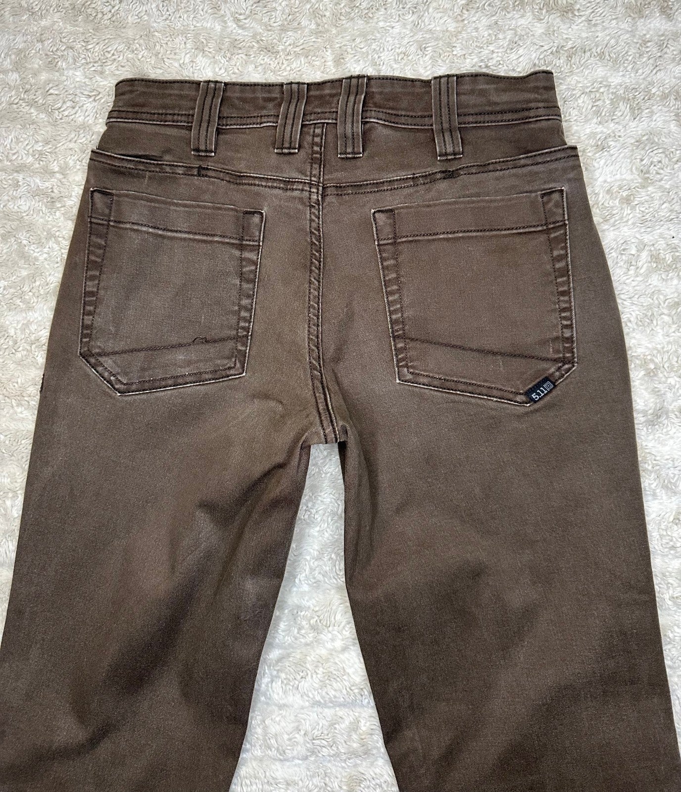5.11 Tactical Defender Flex brown slim straight pants/denim 28x32 gorpcore