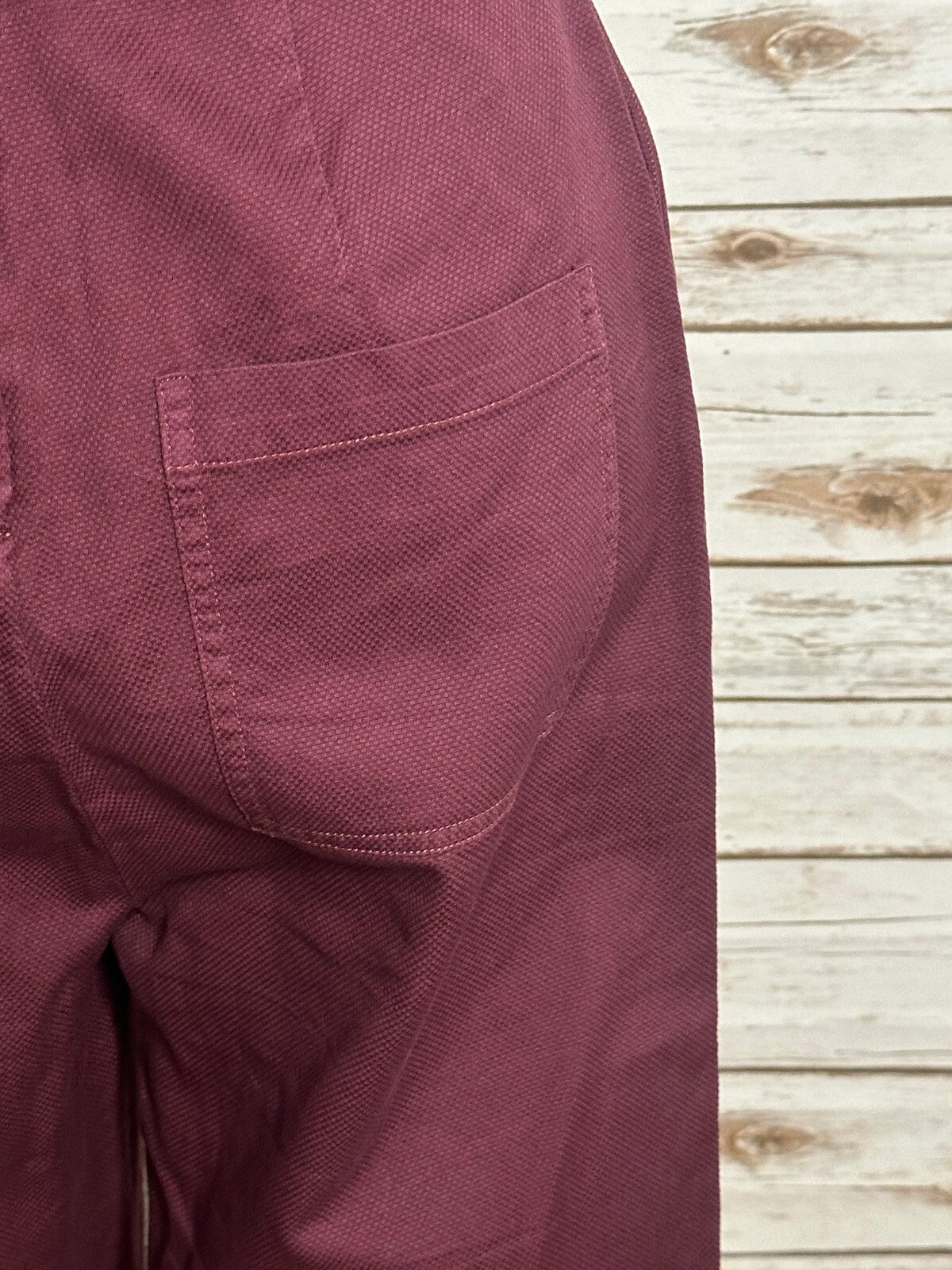 Marine Layer Tess burgundy apron-style sleeveless wide-leg jumpsuit Size 0