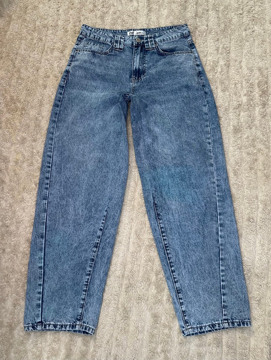 YMI Jeans USA Barrel Fit acid-wash denim jeans Size 5/27 retro 80s 90s