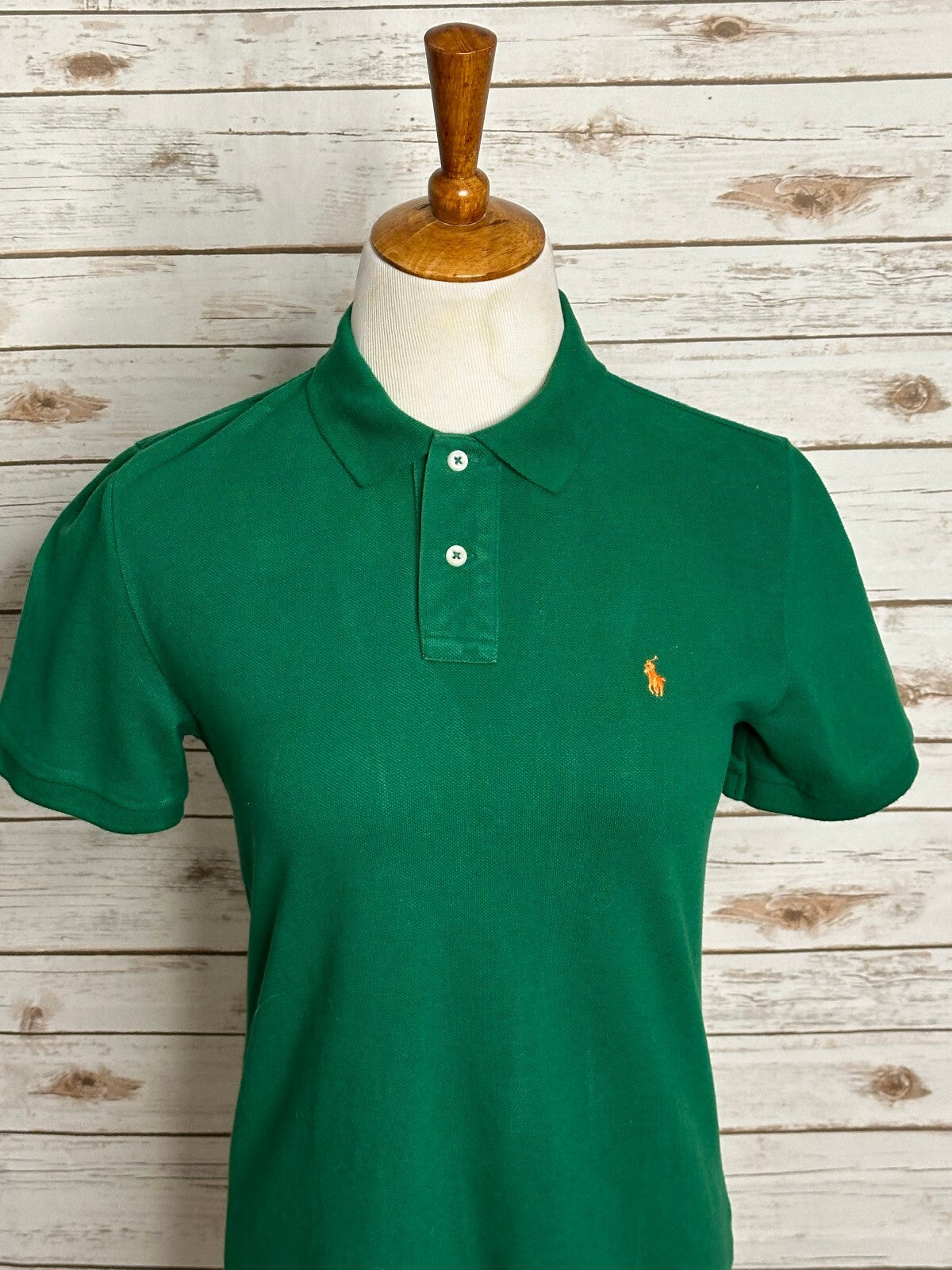 Polo Ralph Lauren kelly green short sleeve cotton polo shirt L(14-16) preppy