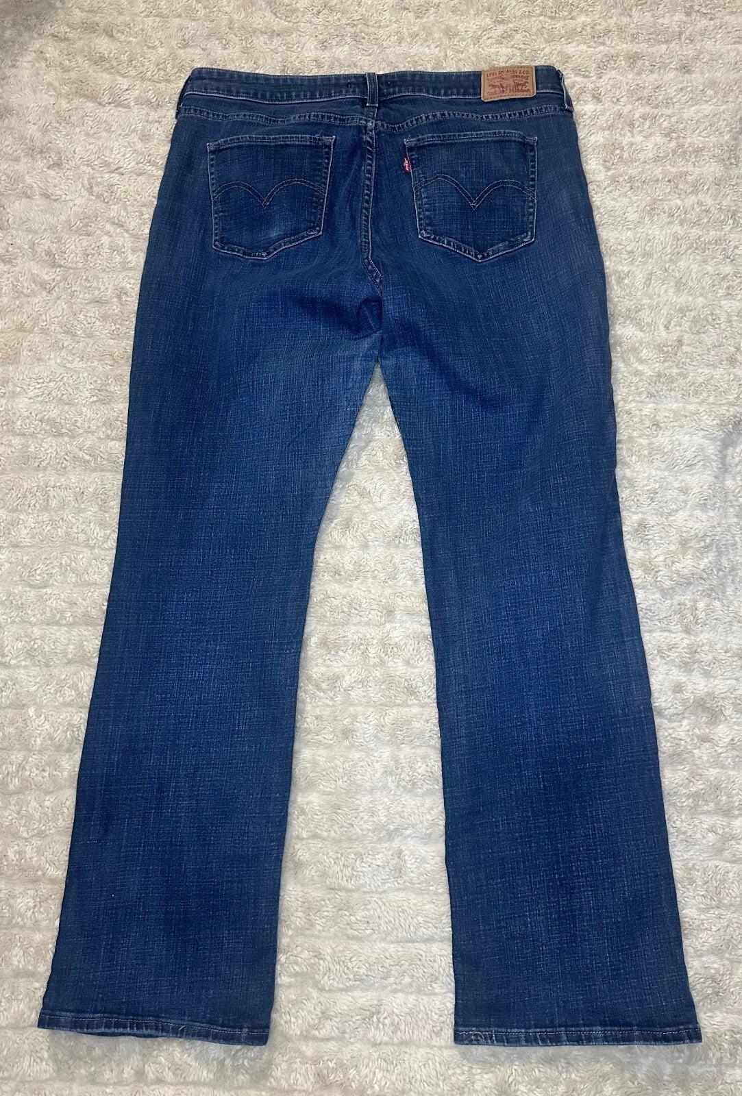 Levi's 415 Classic Boot medium wash bootcut stretch denim jeans 16W Western