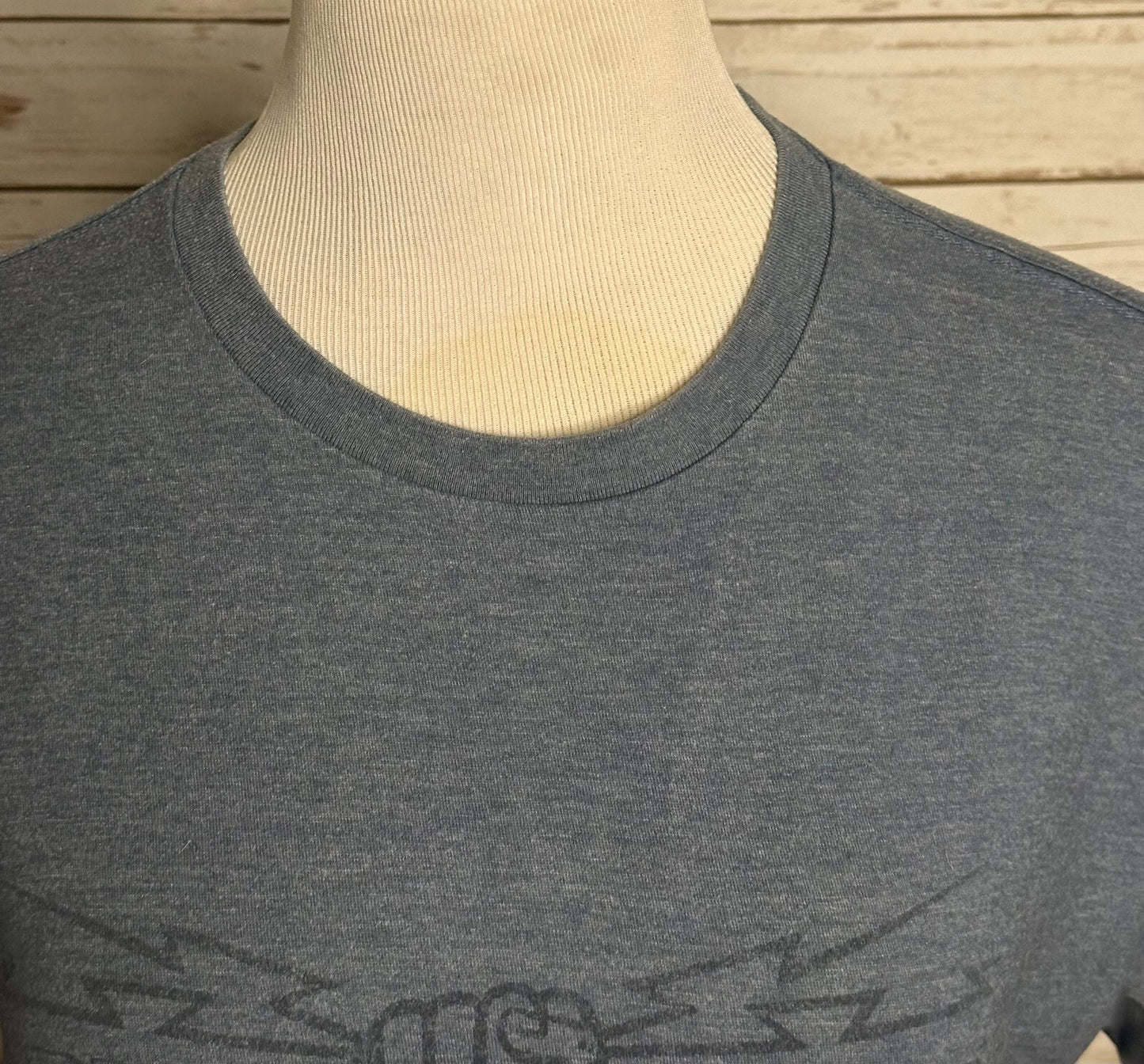 Denim & Supply Ralph Lauren heather blue short sleeve graphic tee Medium