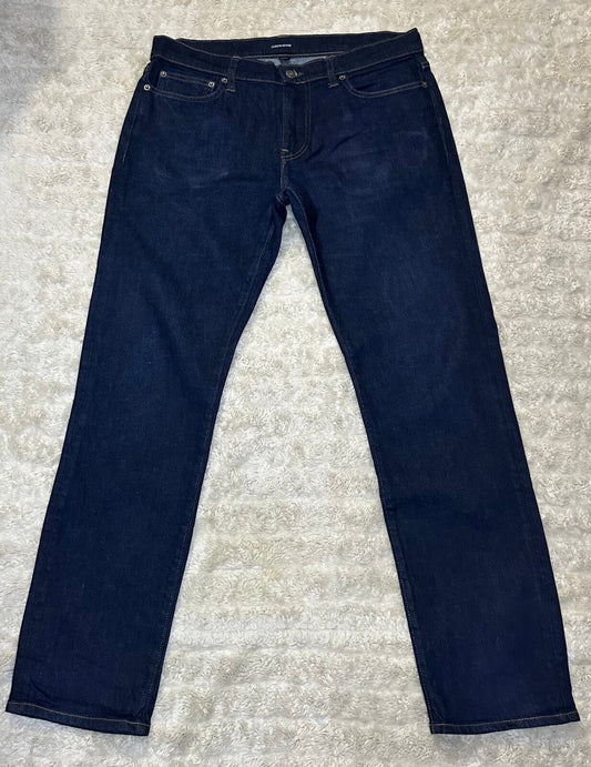 J.Crew 484 Slim Kurabo Japanese dark wash mid-rise premium denim jeans 32x32