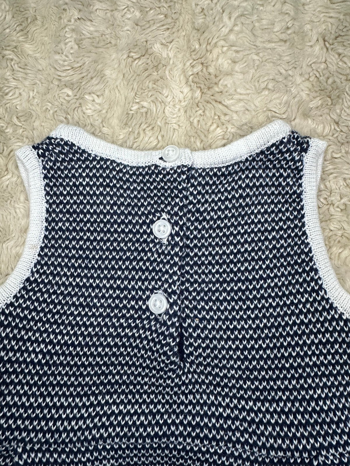 Janie and Jane In The Garden striped colorblock sleeveless knit dress 6-12M