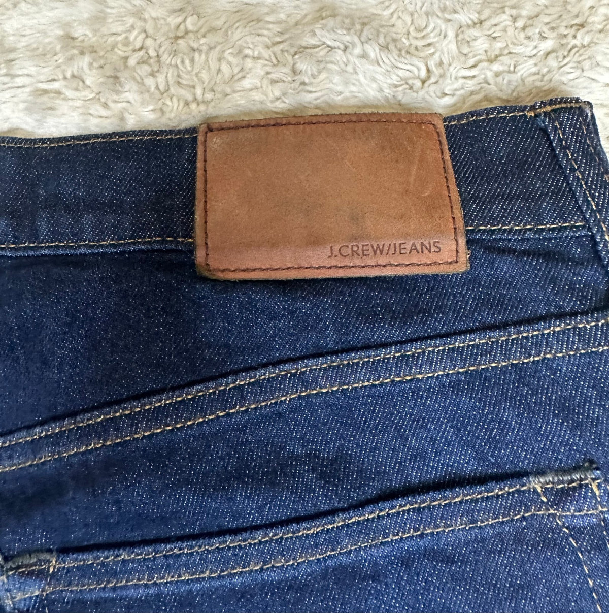 J.Crew 484 Slim Kurabo Japanese dark wash mid-rise premium denim jeans 32x32