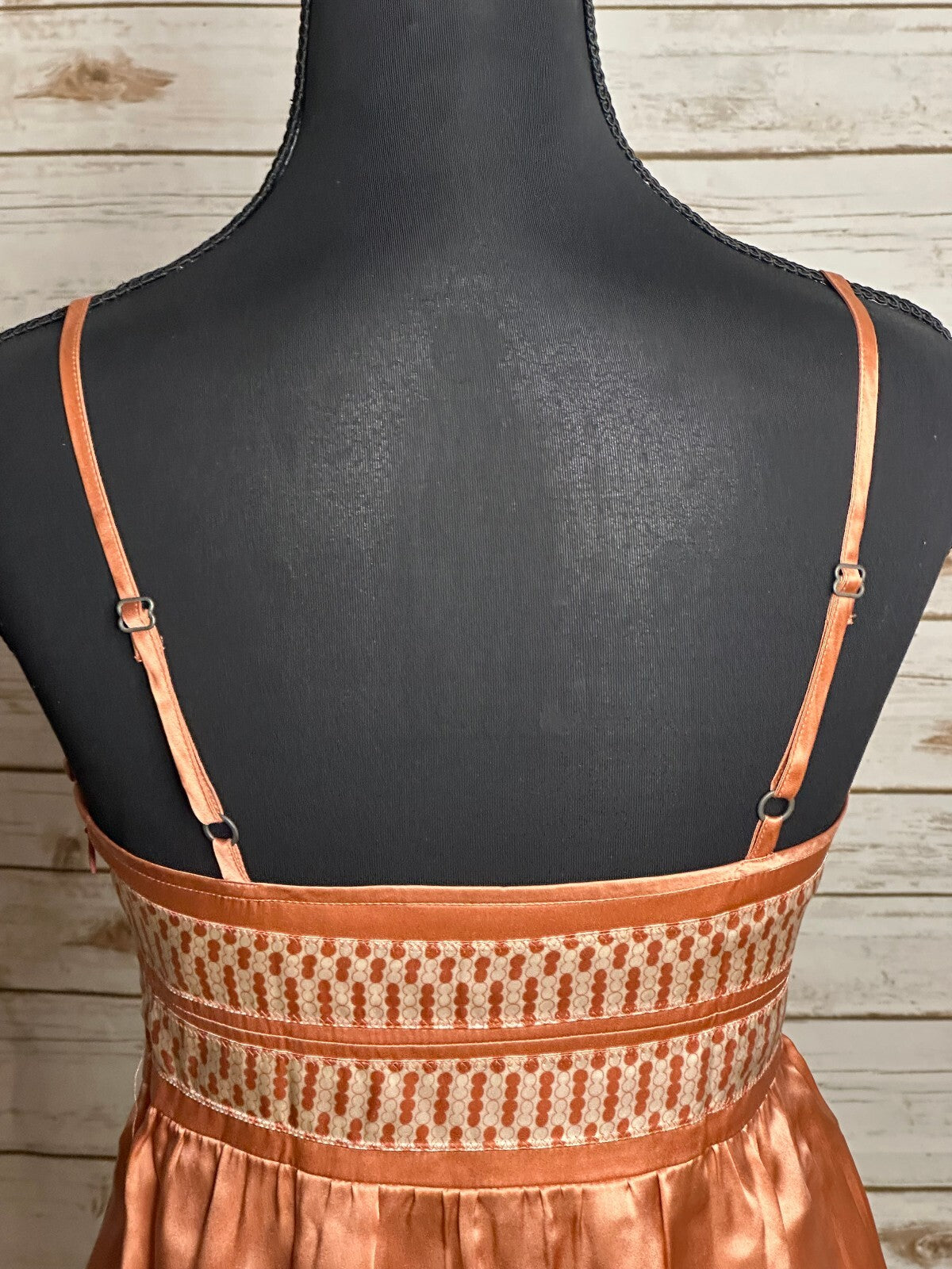 Proenza Schouler for Target coral cream 100% silk peplum cami top Size XS