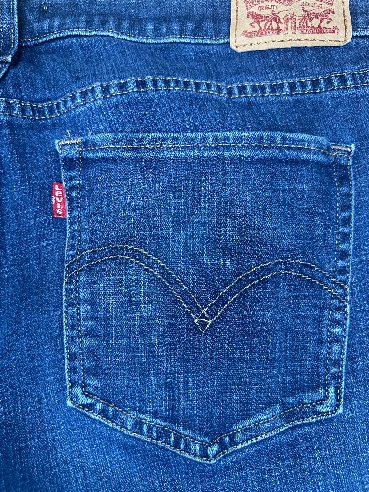 Levi's 415 Classic Boot medium wash bootcut stretch denim jeans 16W Western