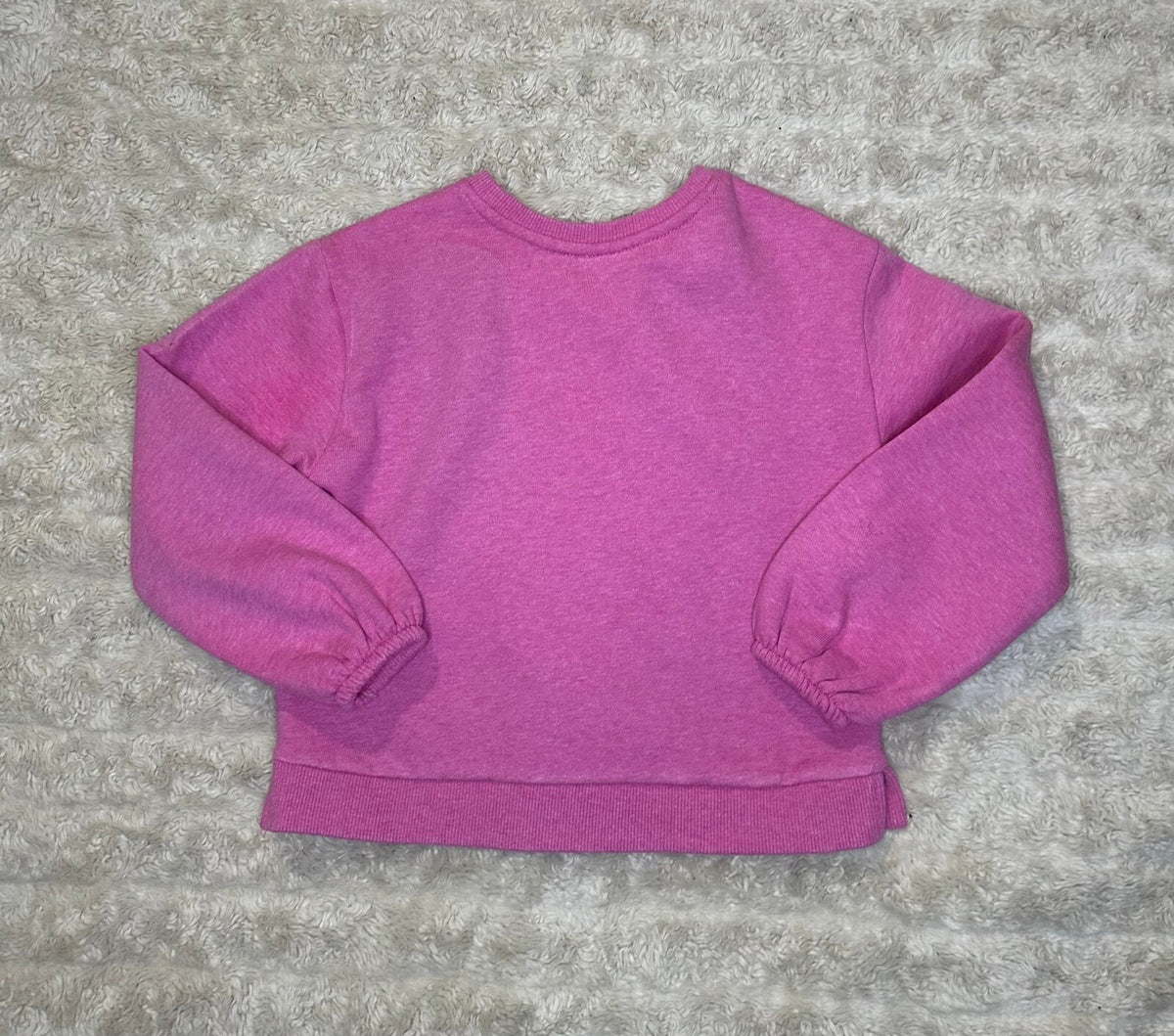 Disney pink embroidered graphic print organic cotton sweatshirt Size 4 storybook