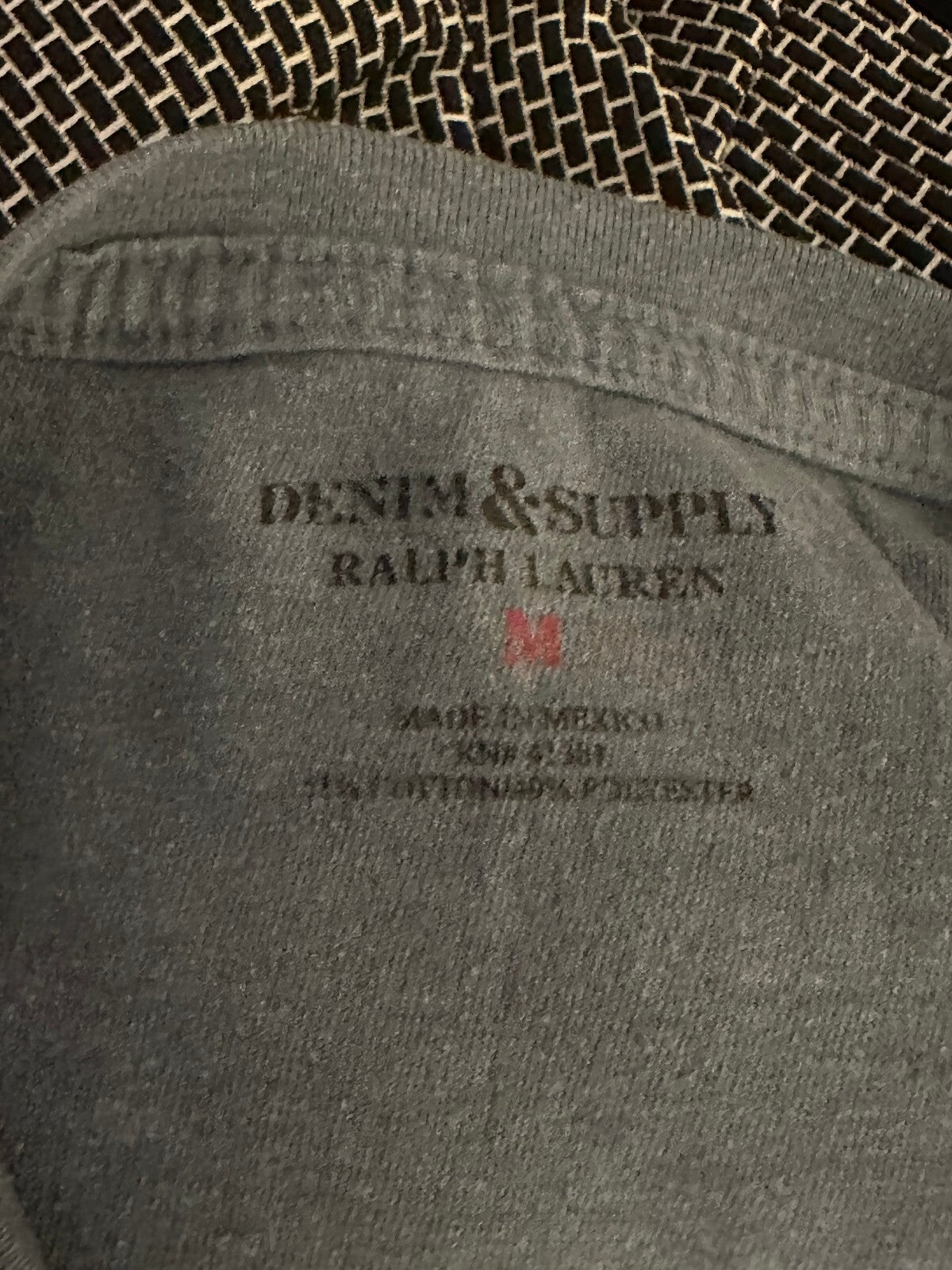 Denim & Supply Ralph Lauren heather blue short sleeve graphic tee Medium