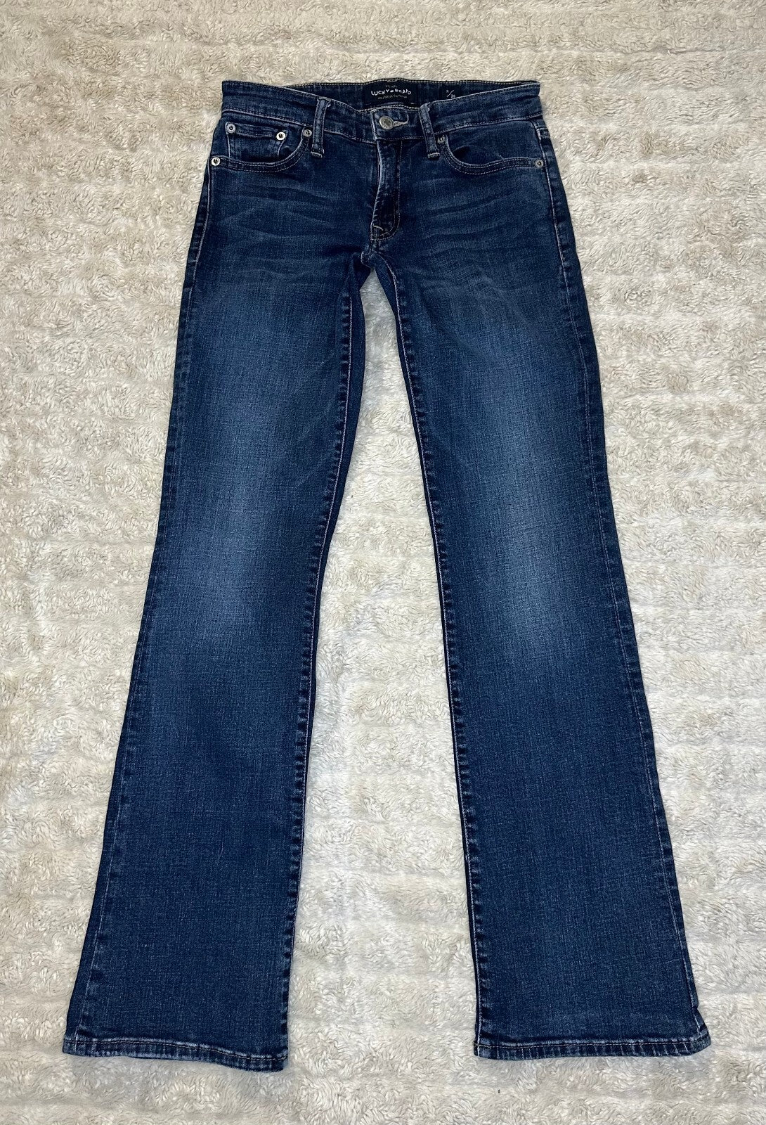 Lucky Brand Sweet Boot dark wash mid-rise bootcut stretch denim jeans Size 2/26
