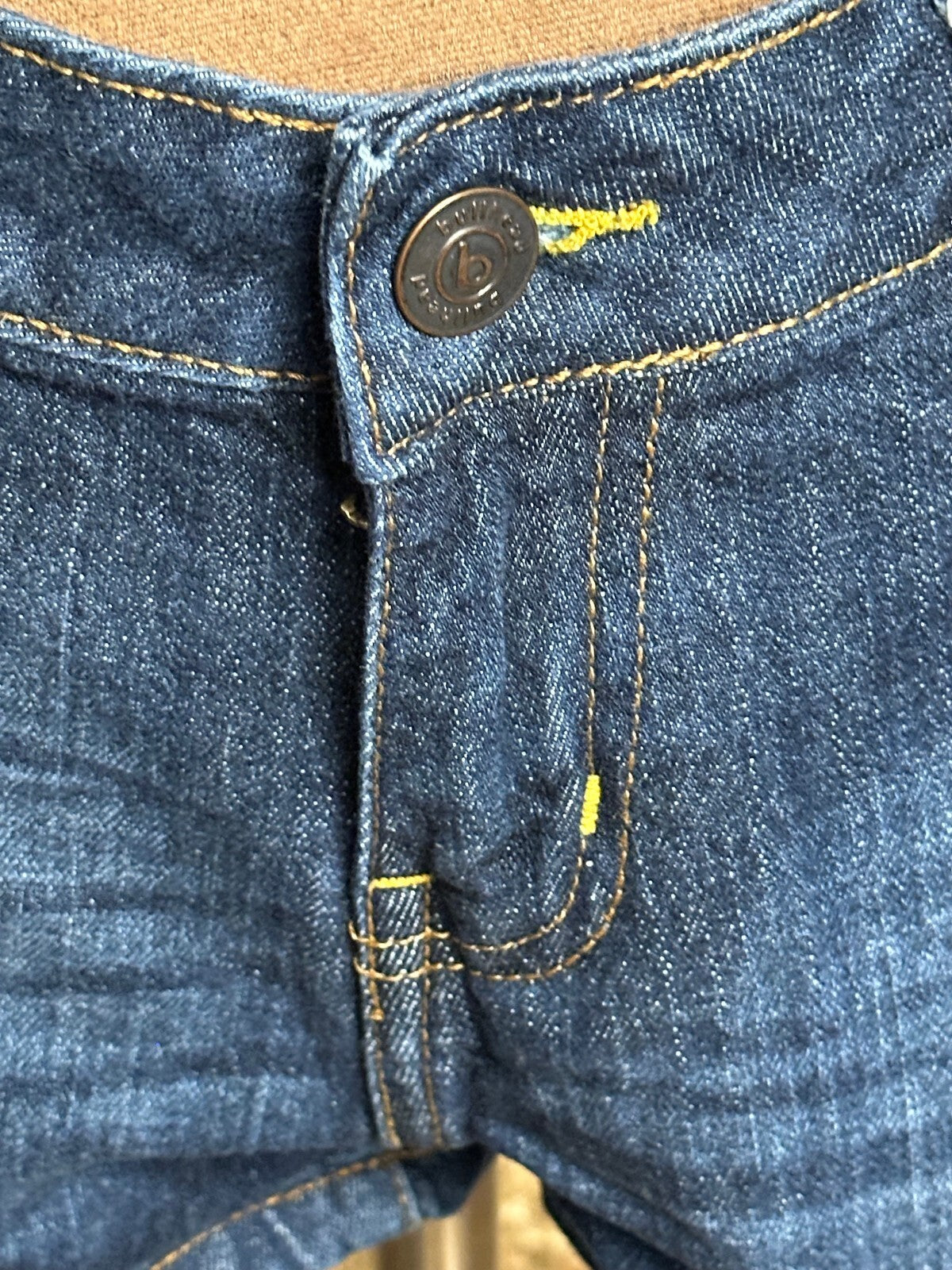 b by bullhead PacSun medium wash denim Daisy Duke cutoff jean shorts Size 9