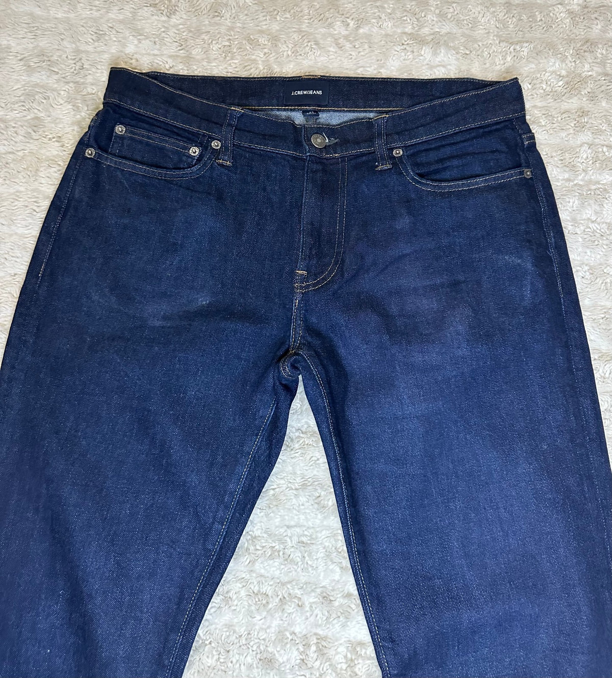 J.Crew 484 Slim Kurabo Japanese dark wash mid-rise premium denim jeans 32x32