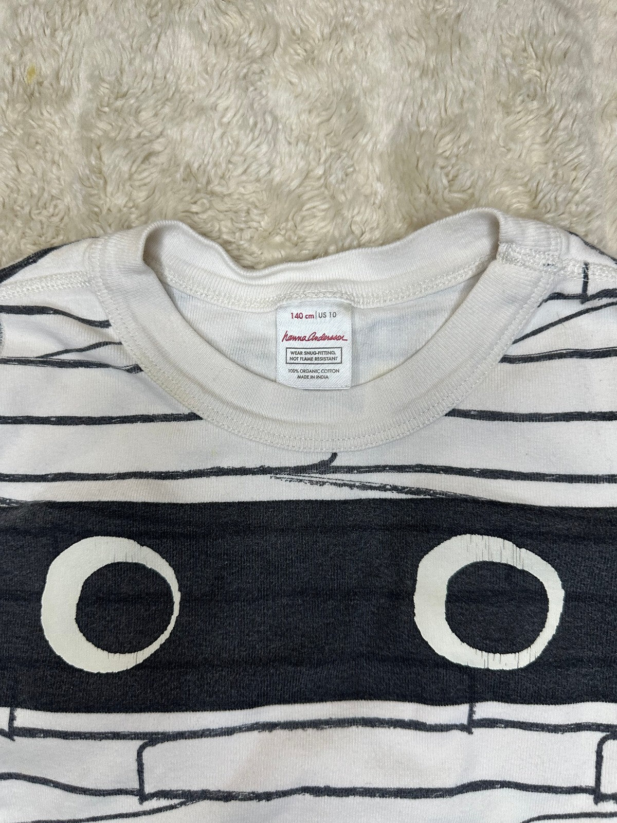 Hanna Andersson Mummy long sleeve 100% organic cotton pajama top 140cm/ Youth 10