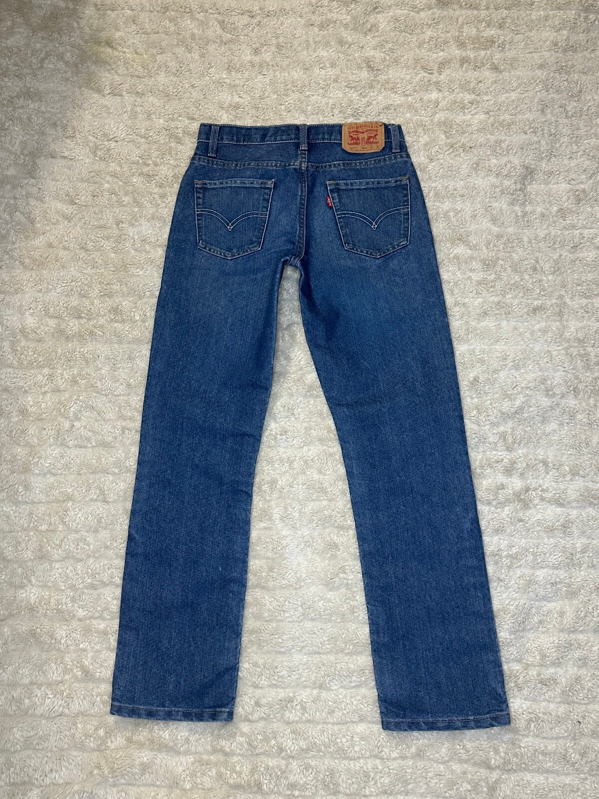 Levi's 511 Slim medium wash stretch denim jeans Youth 14Reg W27 L29/ Women XS/S
