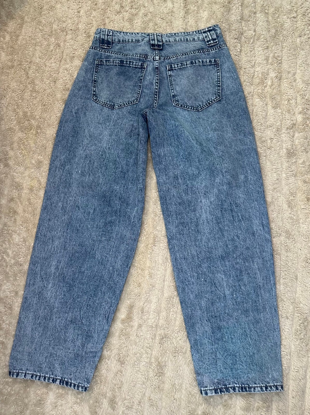 YMI Jeans USA Barrel Fit acid-wash denim jeans Size 5/27 retro 80s 90s