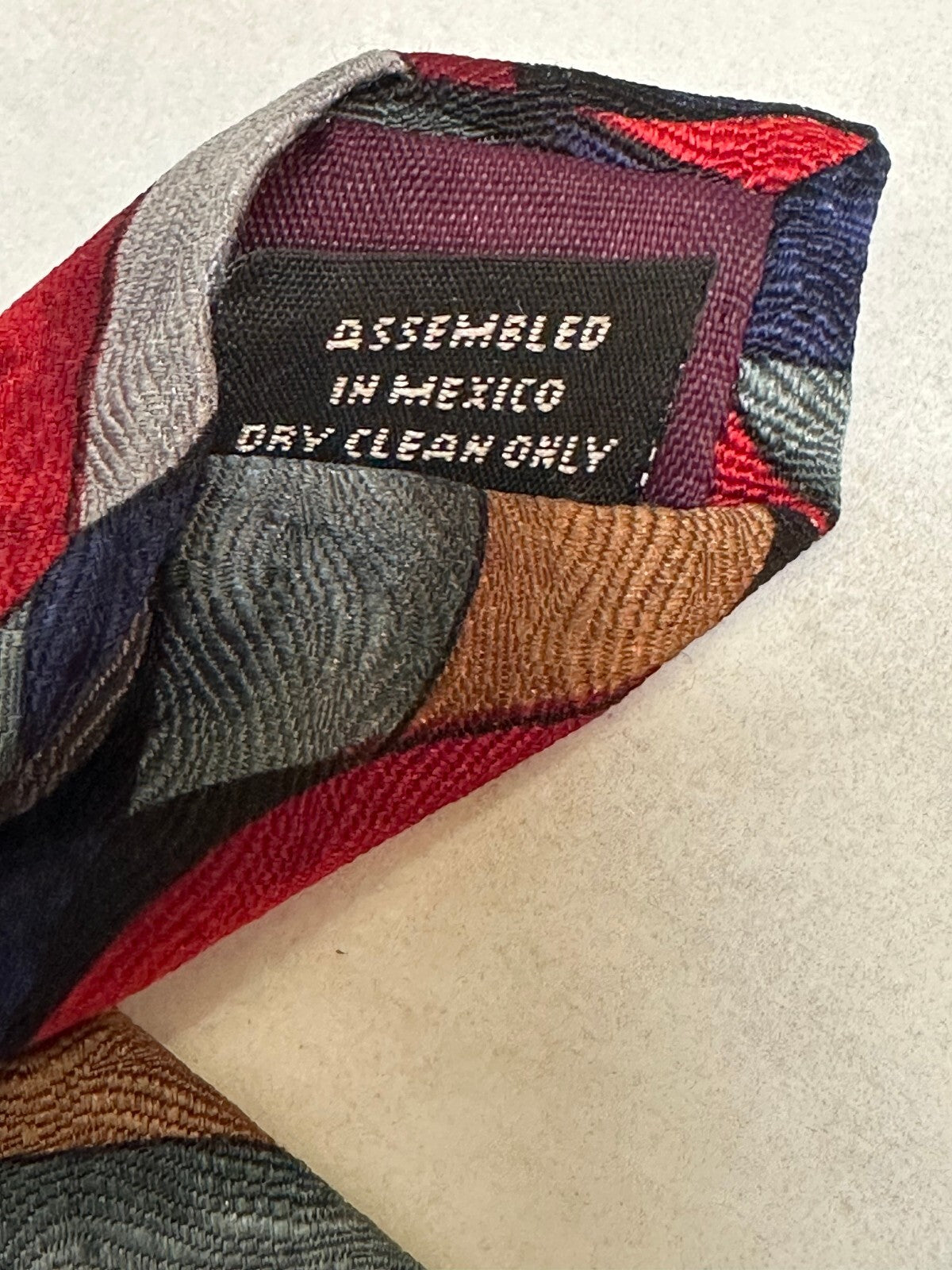 J. Garcia Collector's Edition multicolored abstract 100% silk tie wearable art