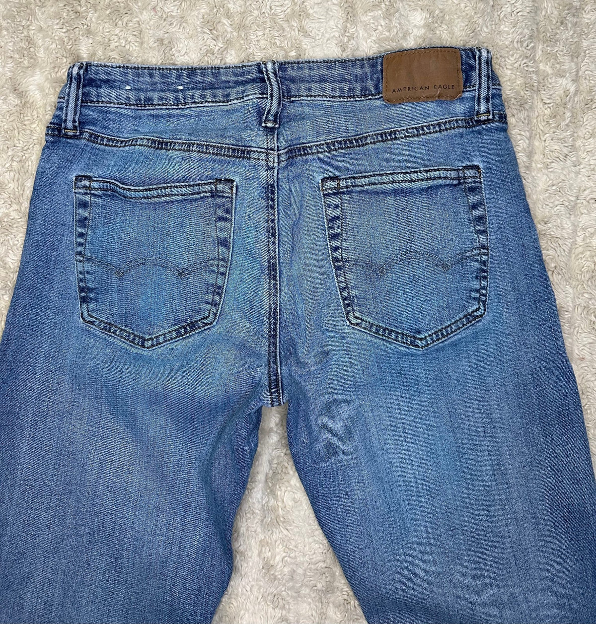 American Eagle Athletic Skinny light-medium wash stretch denim jeans 30x32