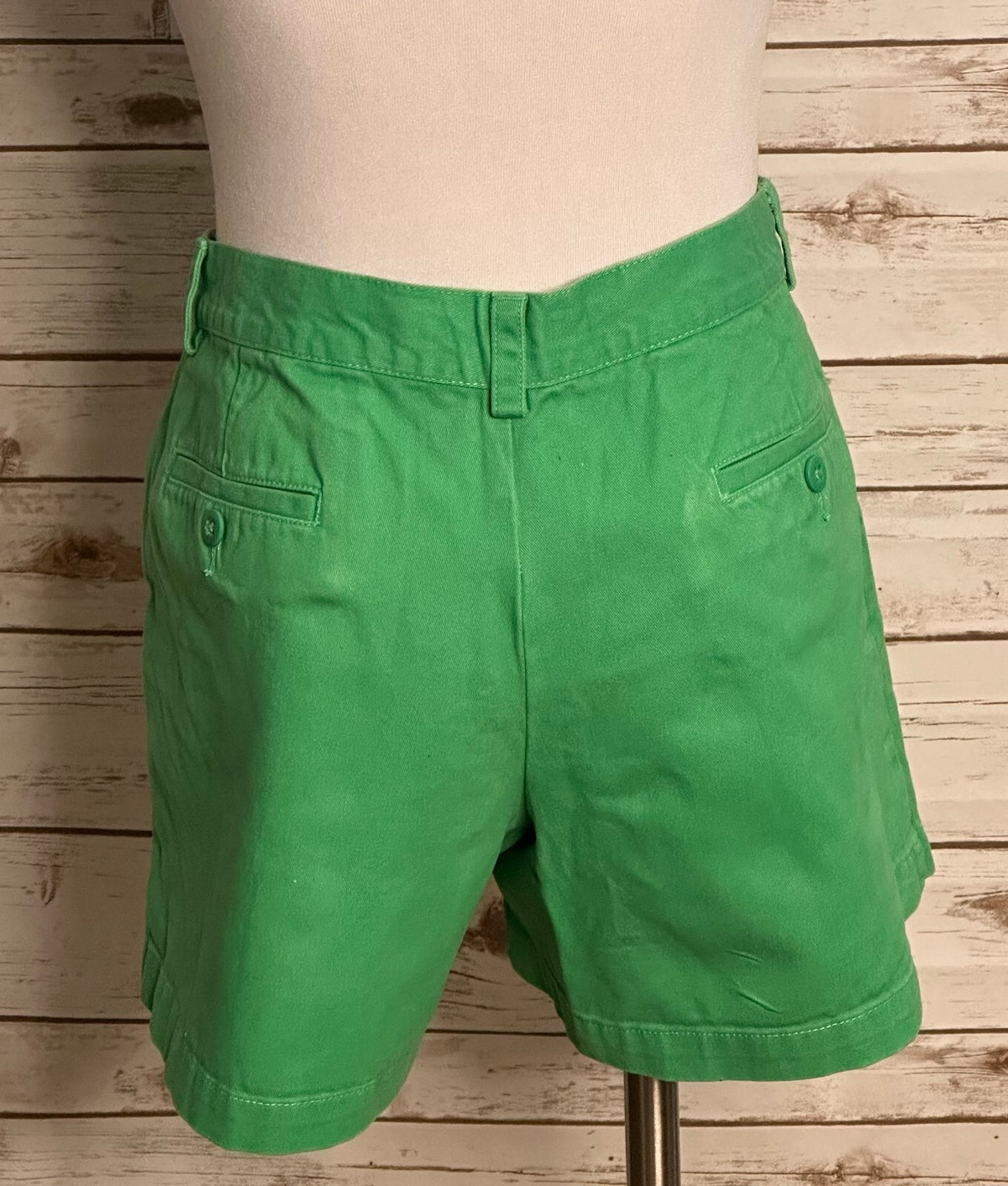 Ralph Lauren Sport kelly green 100% cotton chino shorts Size 10 preppy Americana