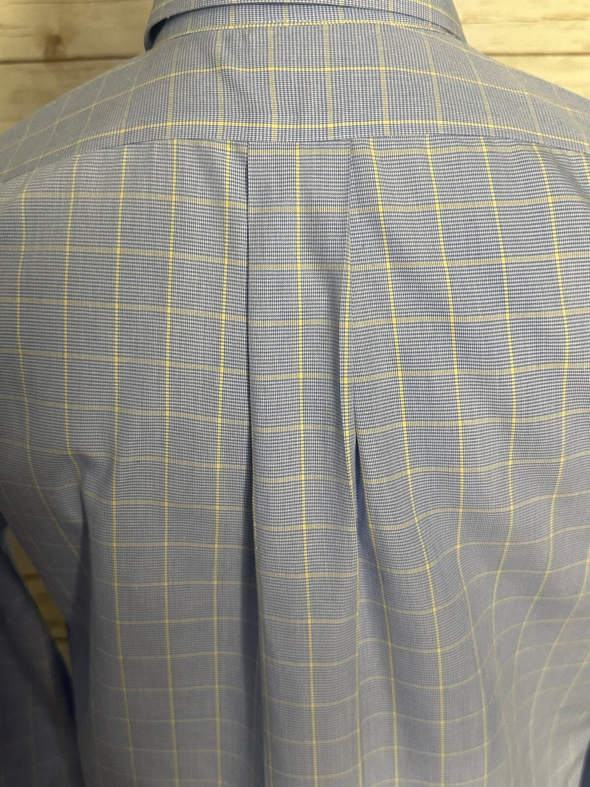 Brooks Brothers Classic Non-Iron cotton blue check button-down shirt Size 15-32
