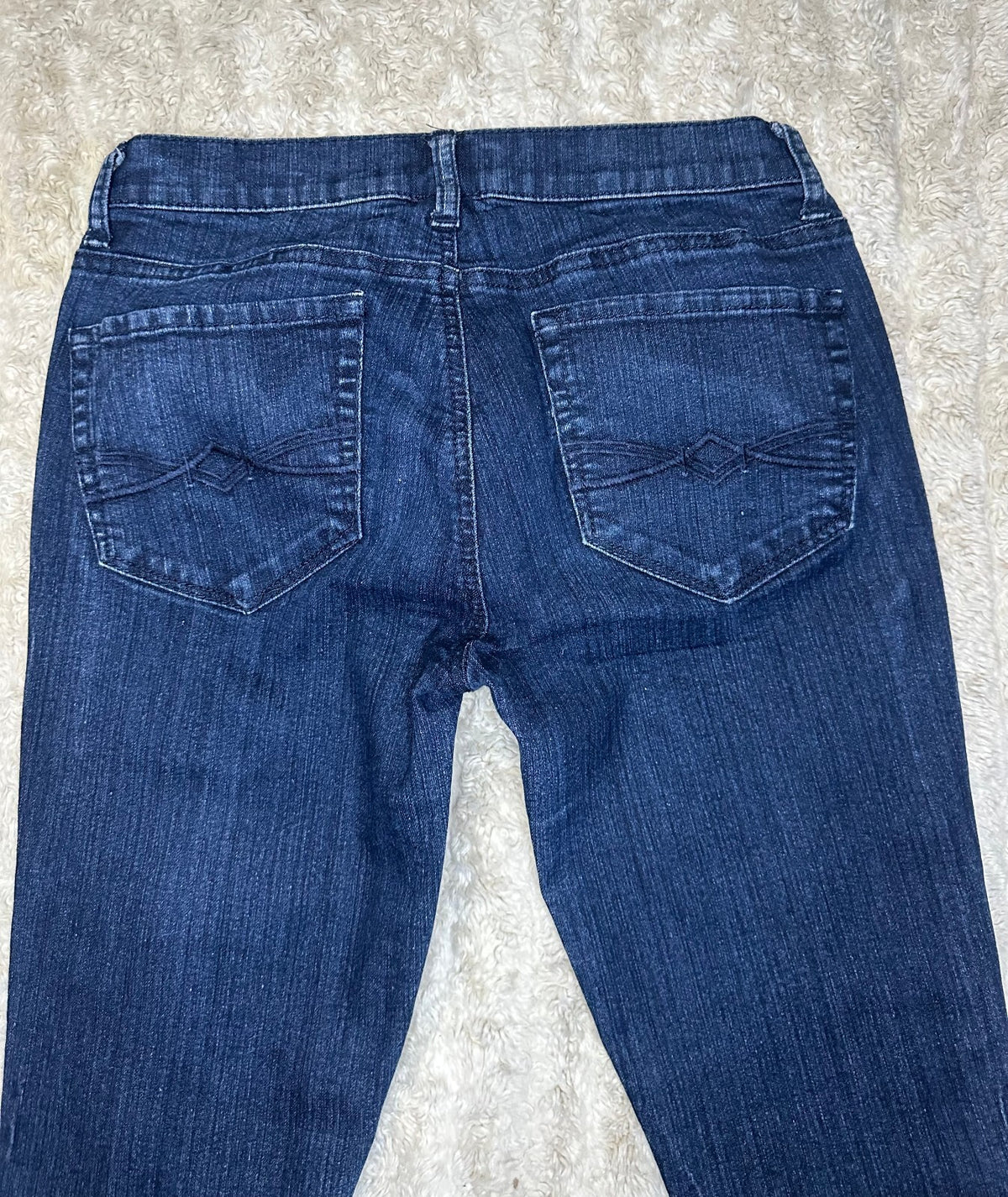 Mudd dark wash low-rise slim straight stretch denim jeans Size 7 Y2K 2000s