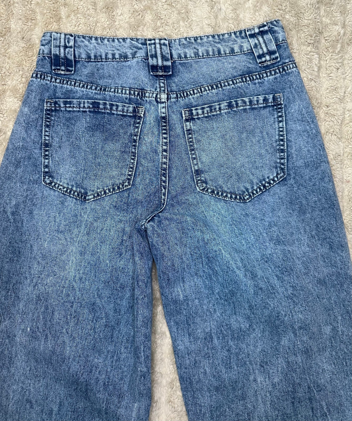 YMI Jeans USA Barrel Fit acid-wash denim jeans Size 5/27 retro 80s 90s