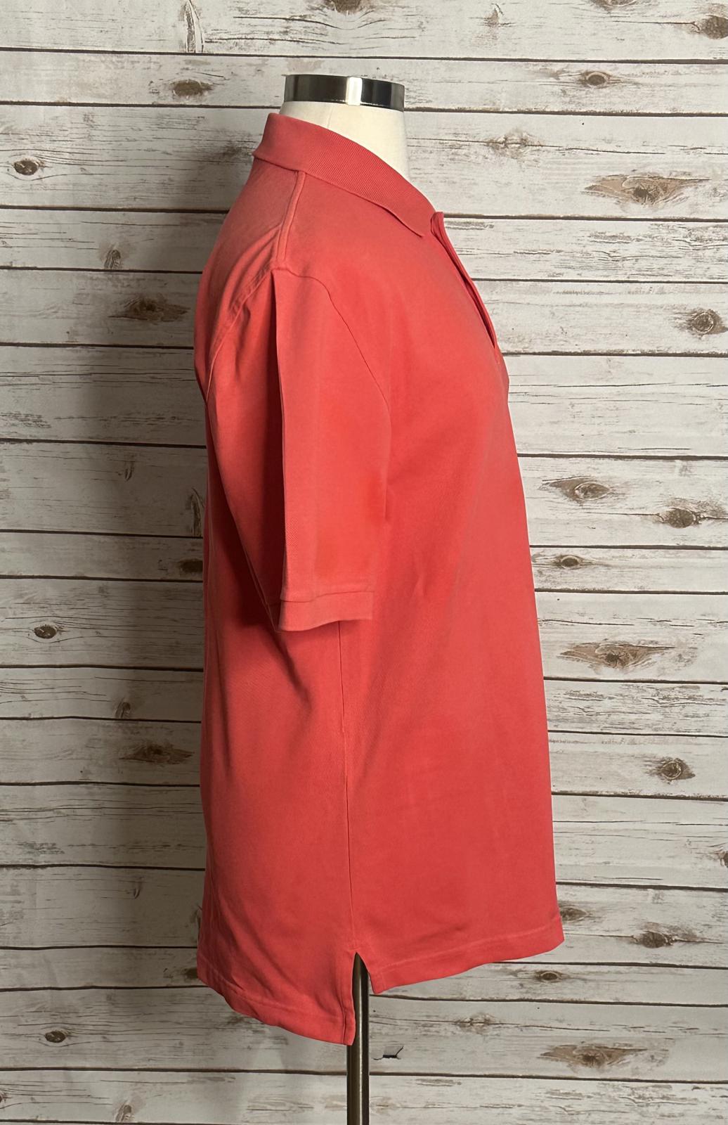Brooks Brothers coral cotton short sleeve Performance Polo shirt Size Large